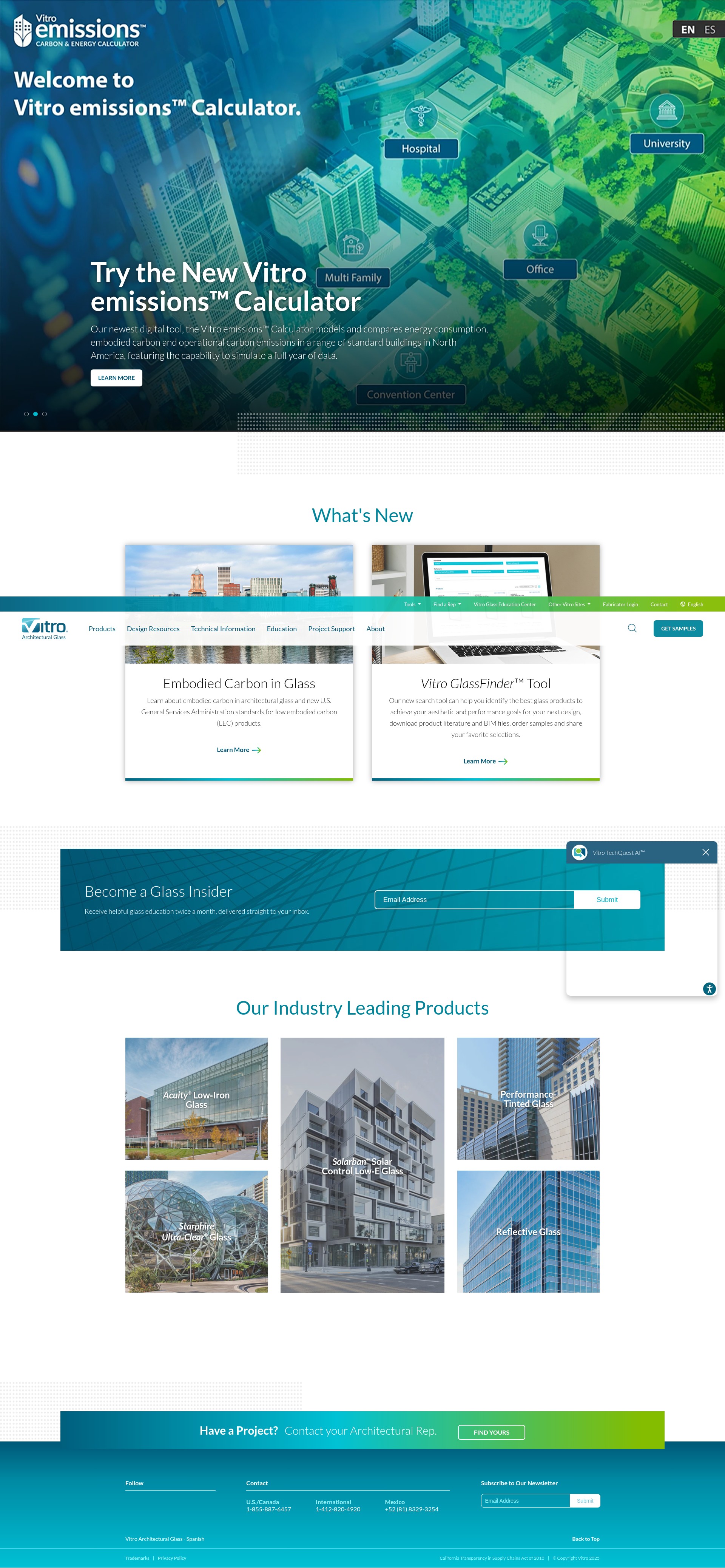 Screenshot of vitroglazings.com