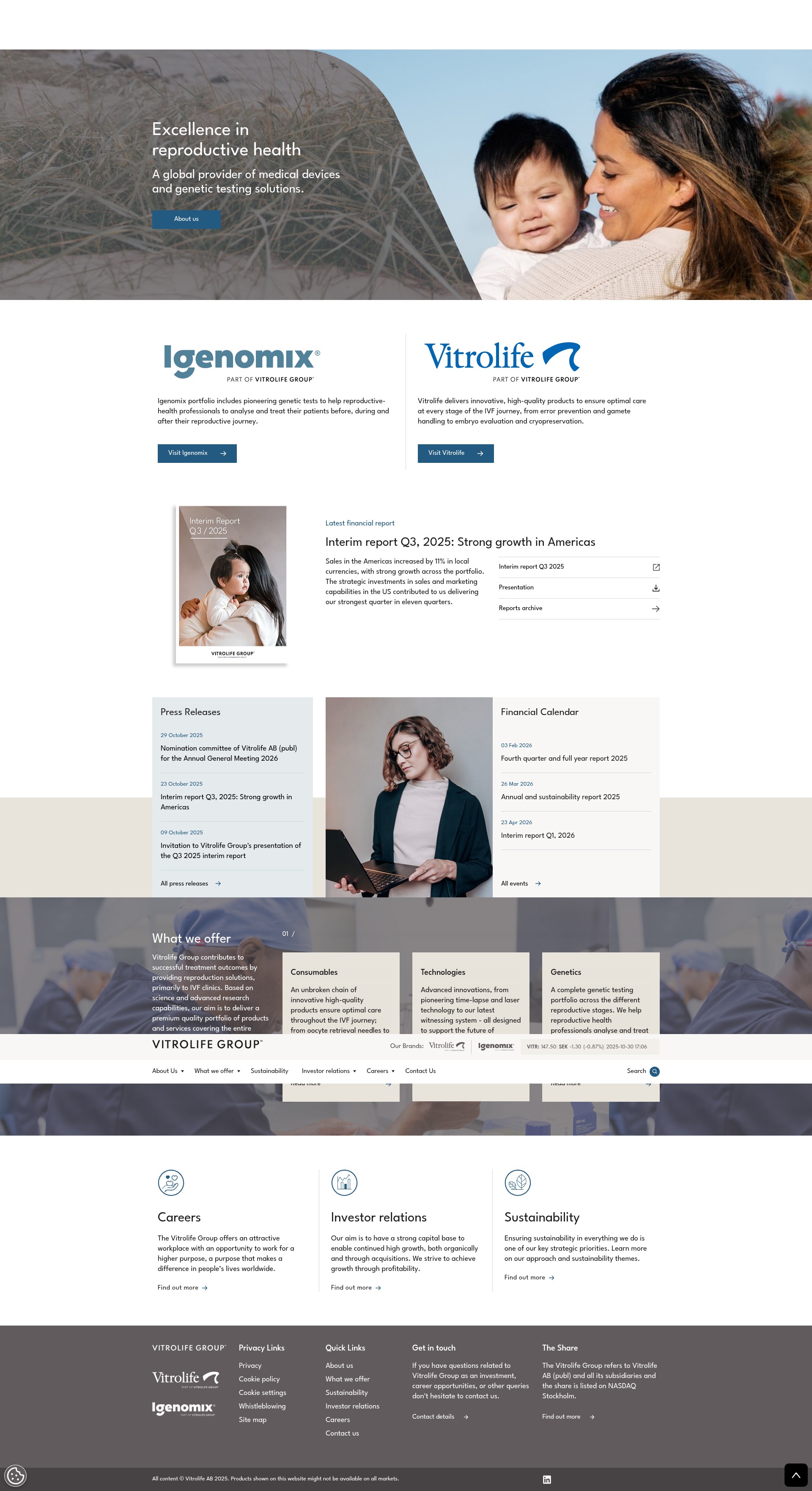 Screenshot of vitrolifegroup.com