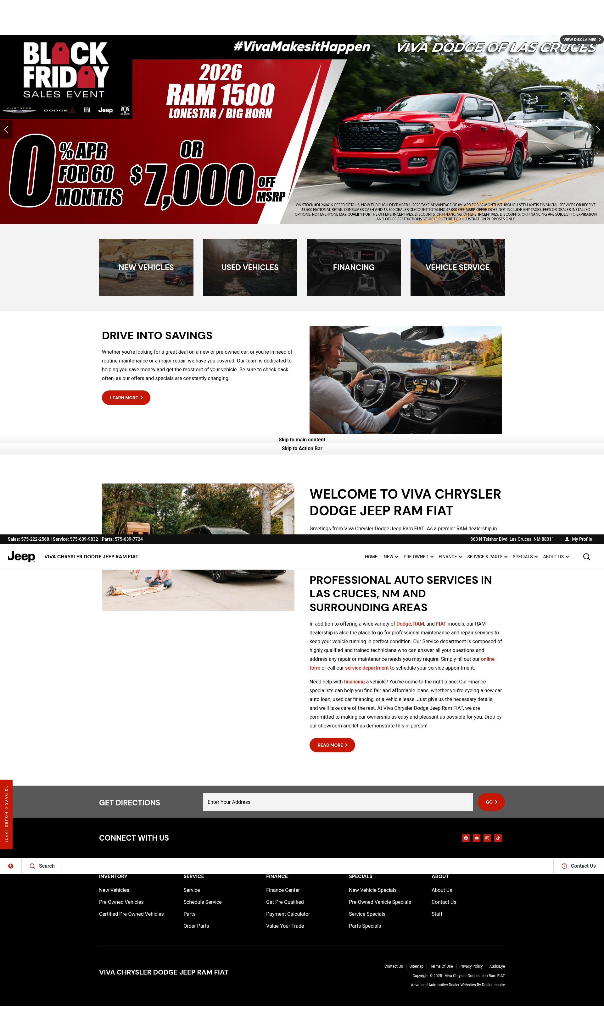 Screenshot of vivadodgeramfiat.com