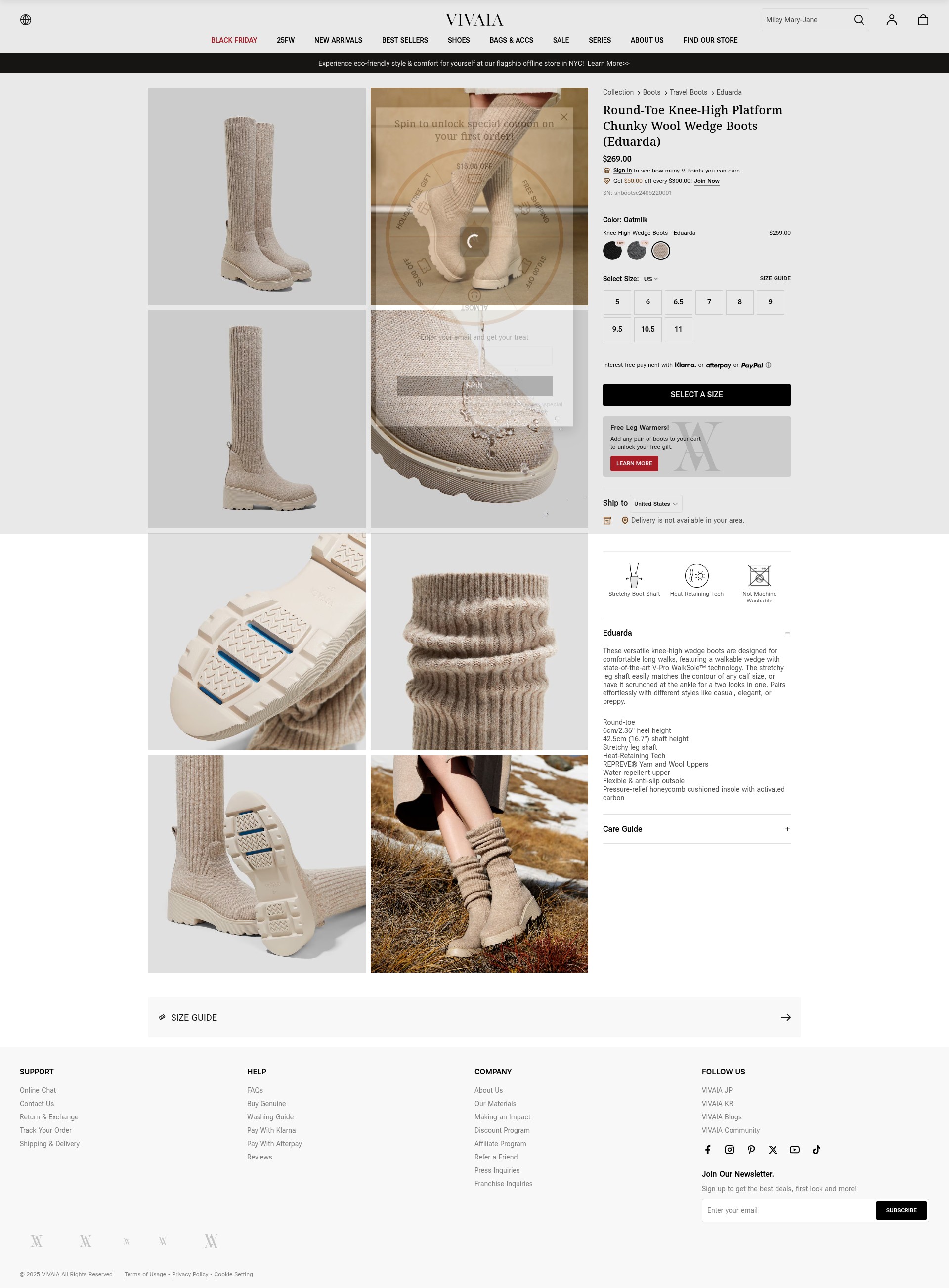 Screenshot of vivaia.com