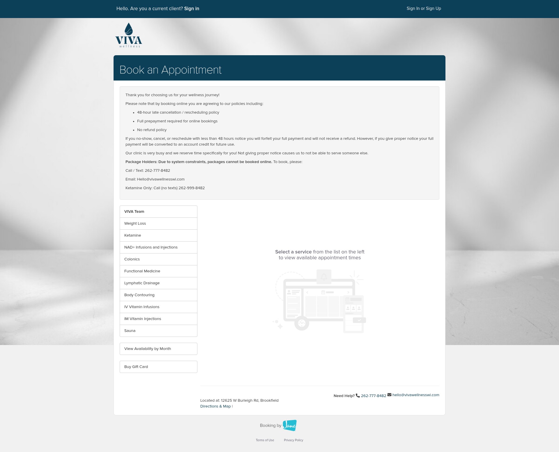 Screenshot of vivawellnesswi.com
