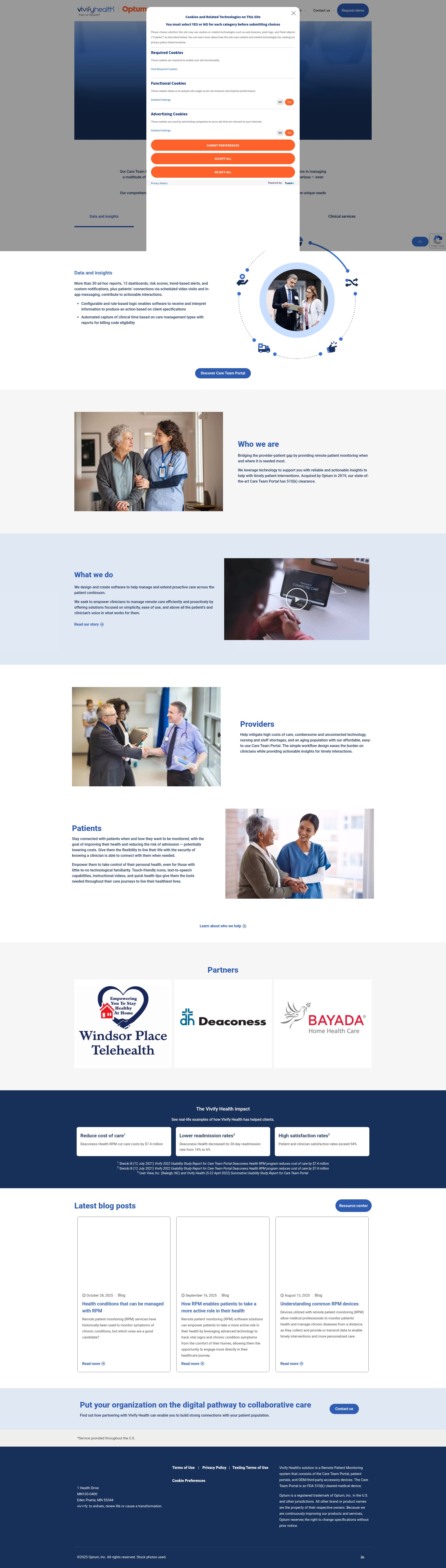 Screenshot of vivifyhealth.com