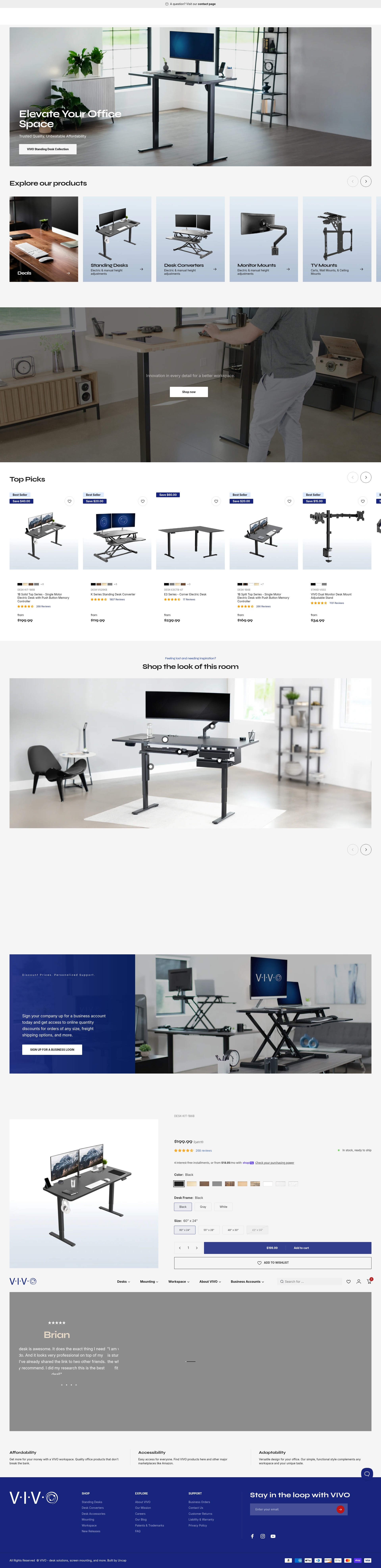 Screenshot of vivo-us.com
