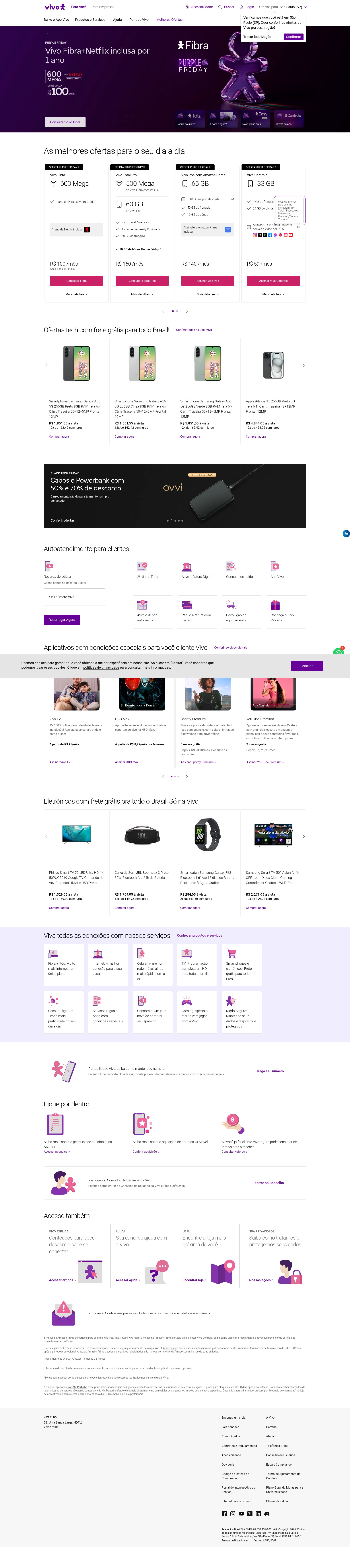 Screenshot of vivo.com.br