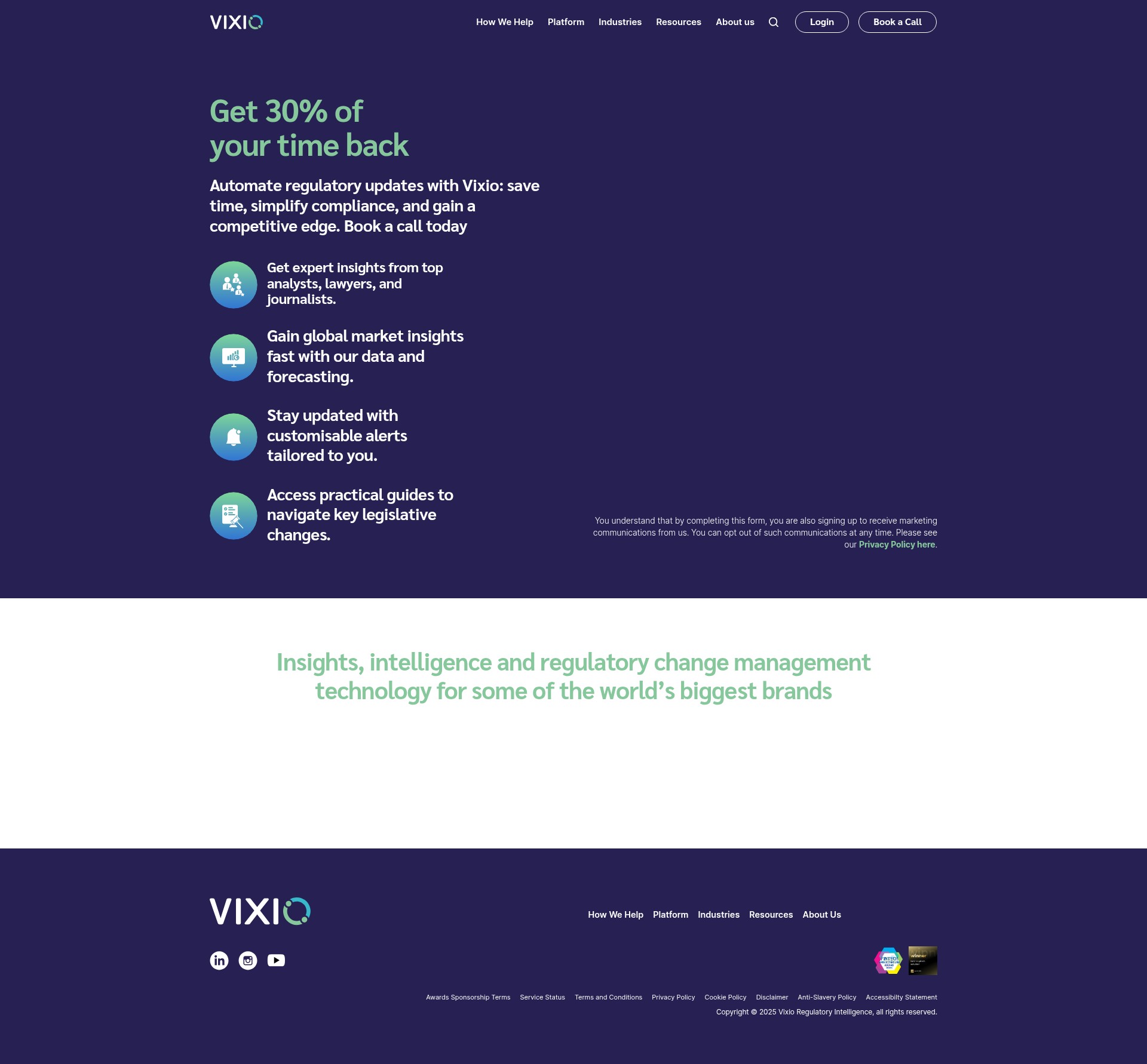 Screenshot of vixio.com