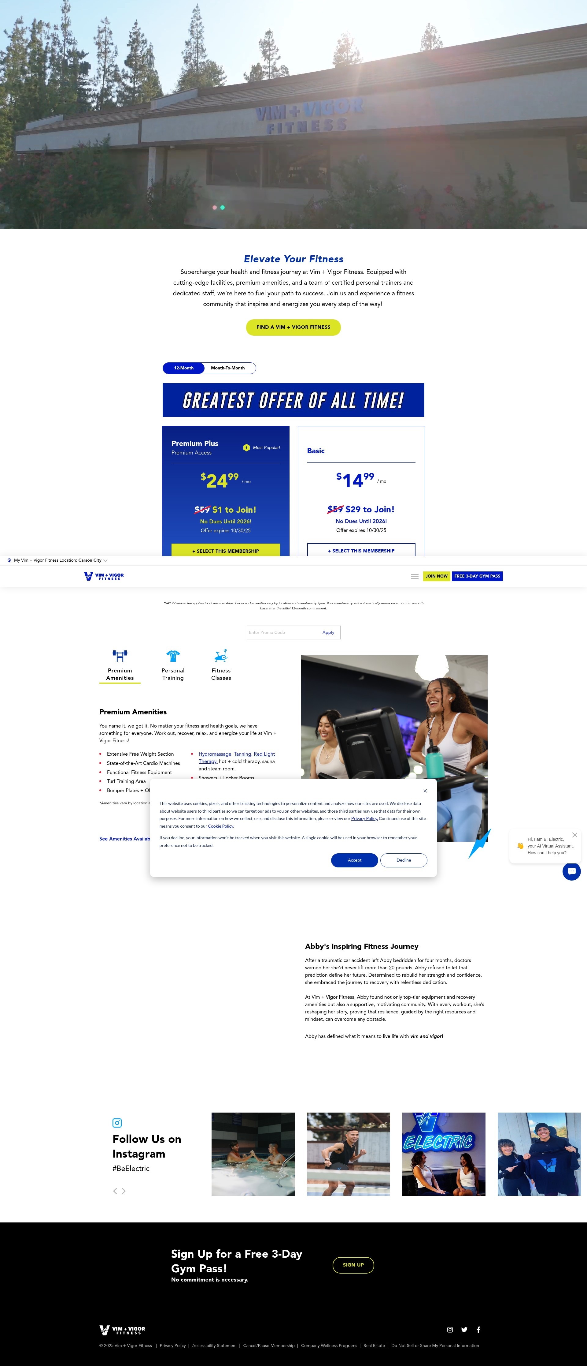Screenshot of vnvfit.com