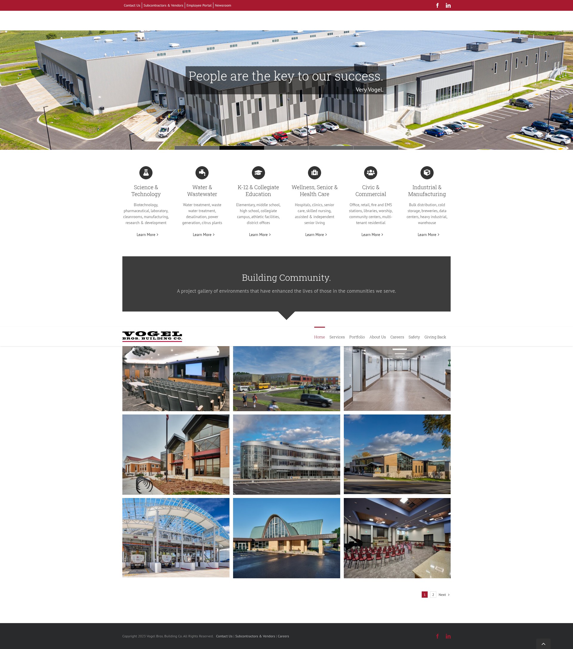 Screenshot of vogelbldg.com