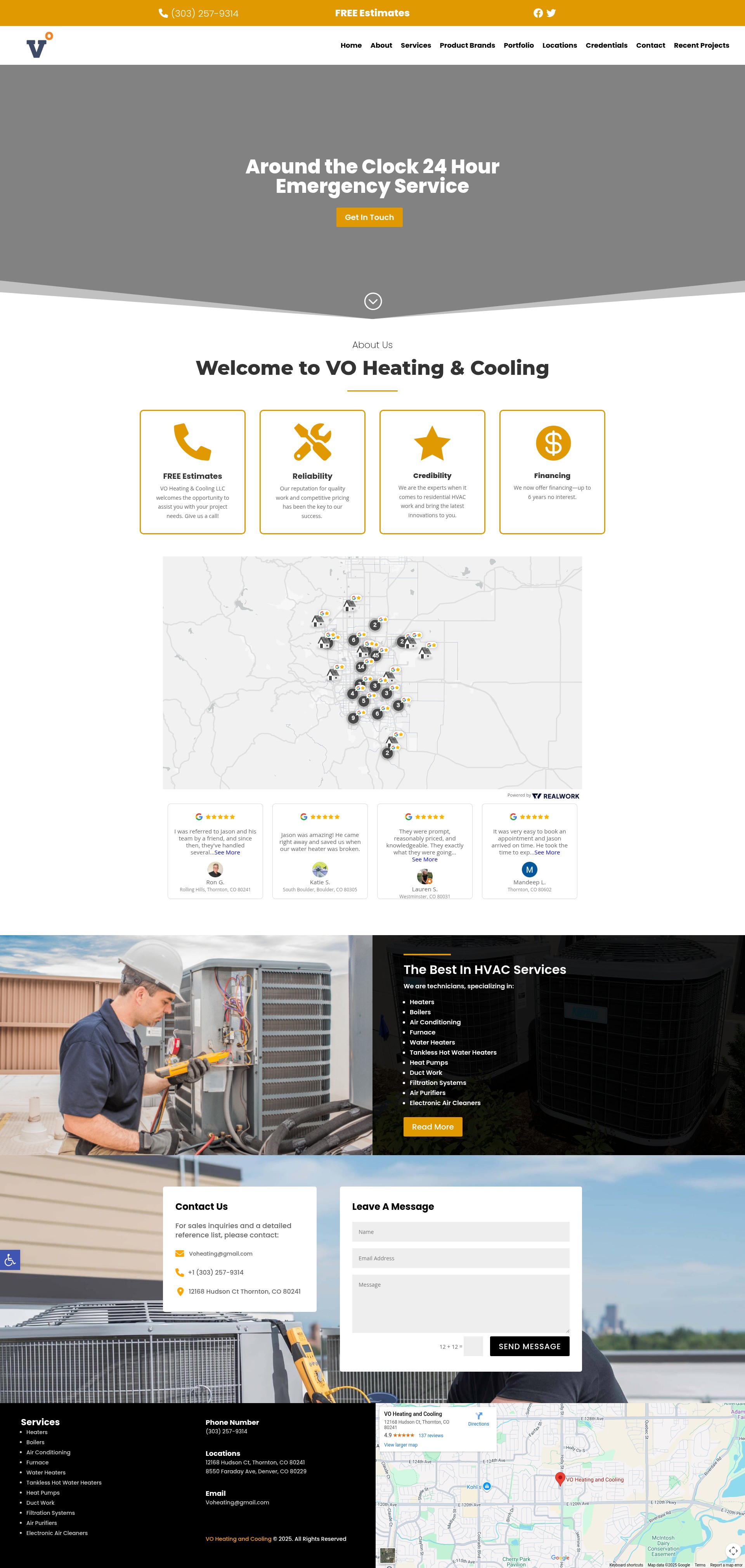 Screenshot of vohvac.com