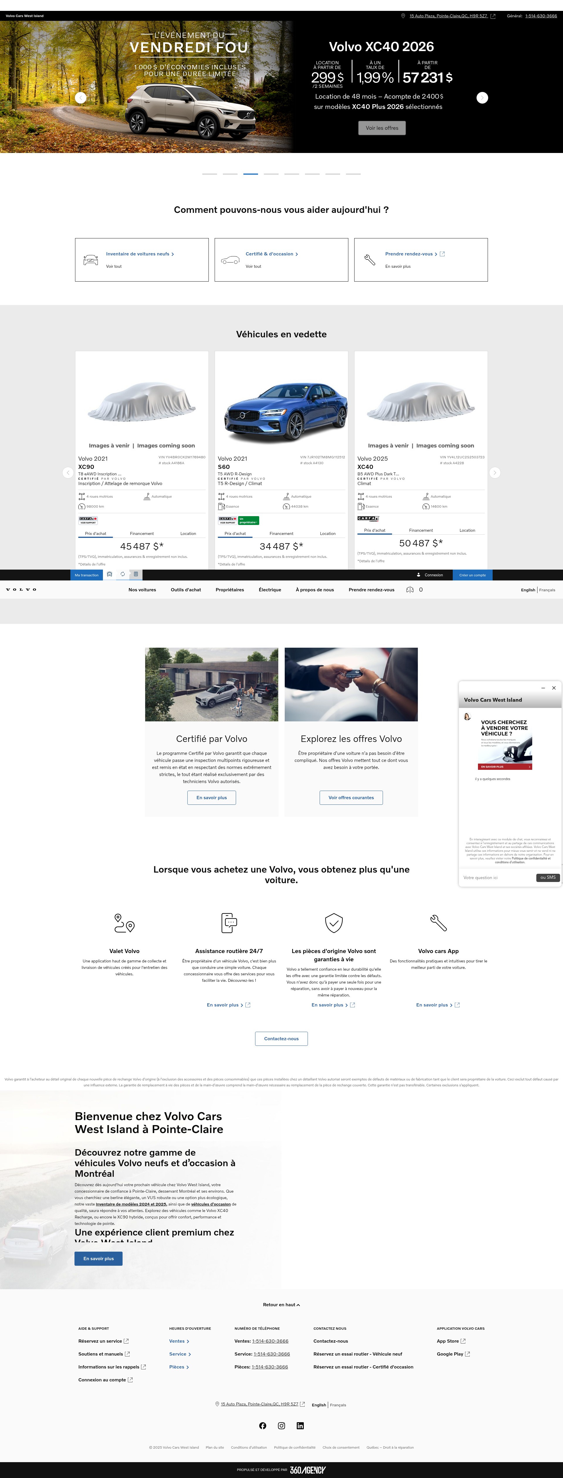 Screenshot of volvocarswestisland.com