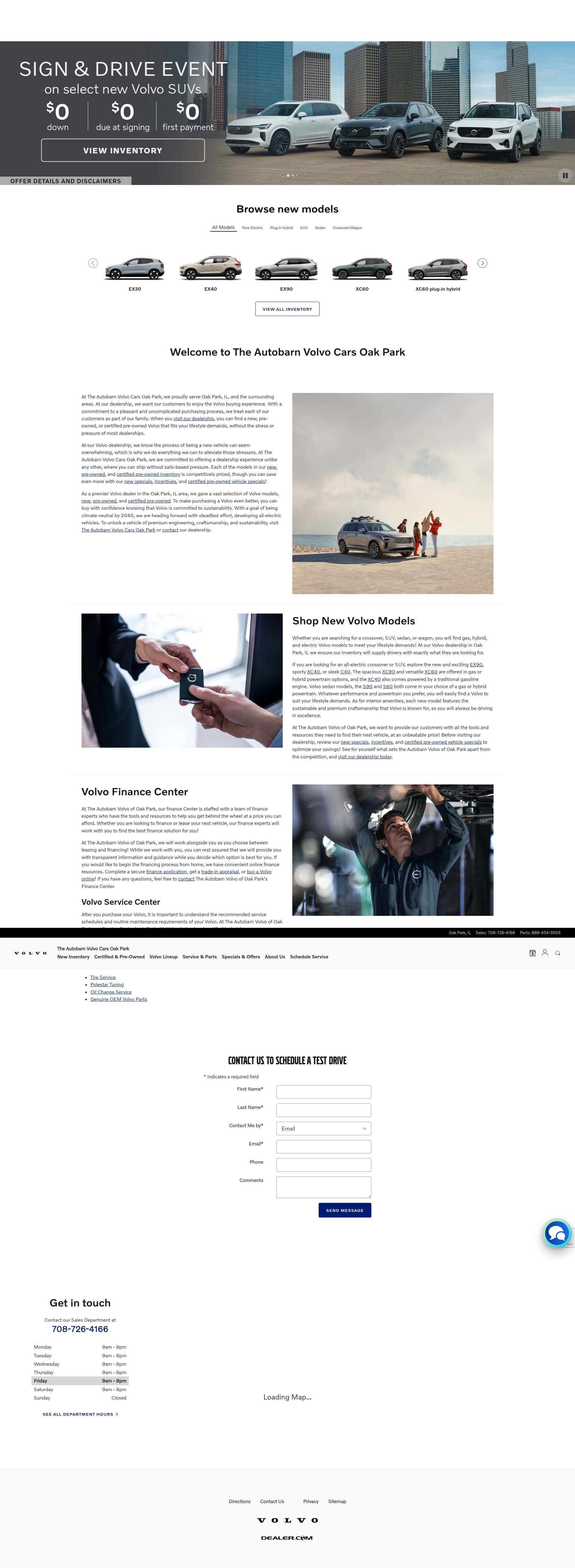 Screenshot of volvooakpark.com