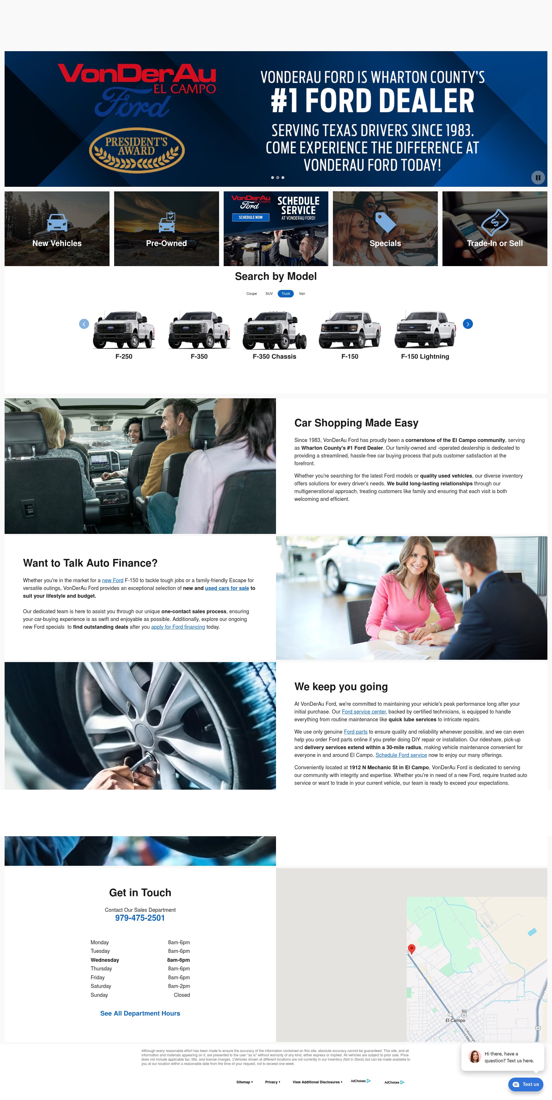 Screenshot of vonderauford.com