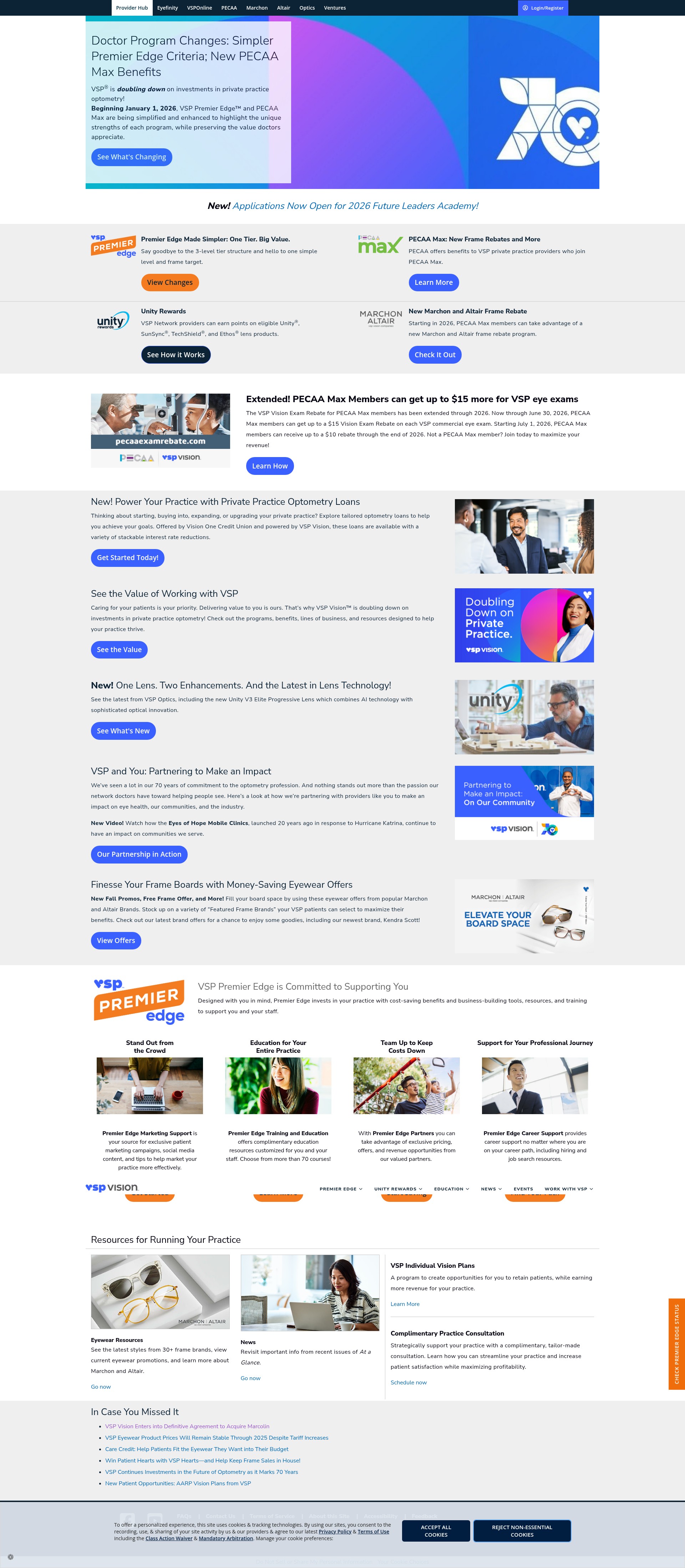 Screenshot of vspproviderhub.com