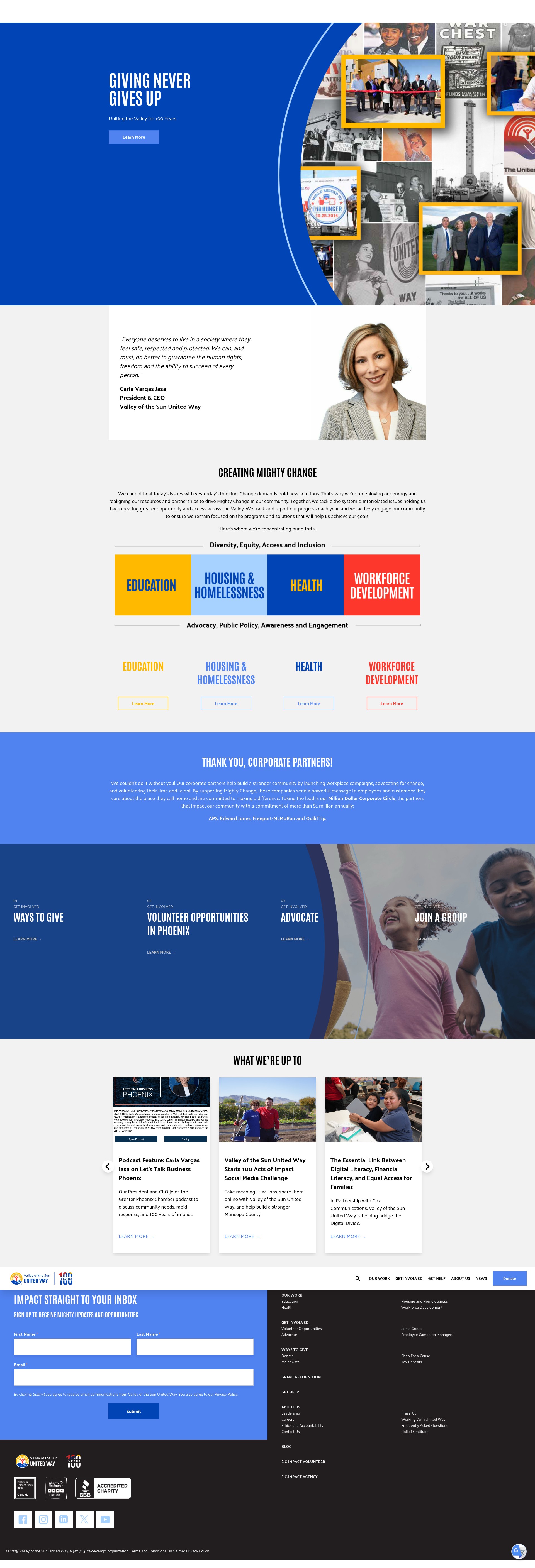Screenshot of vsuw.org
