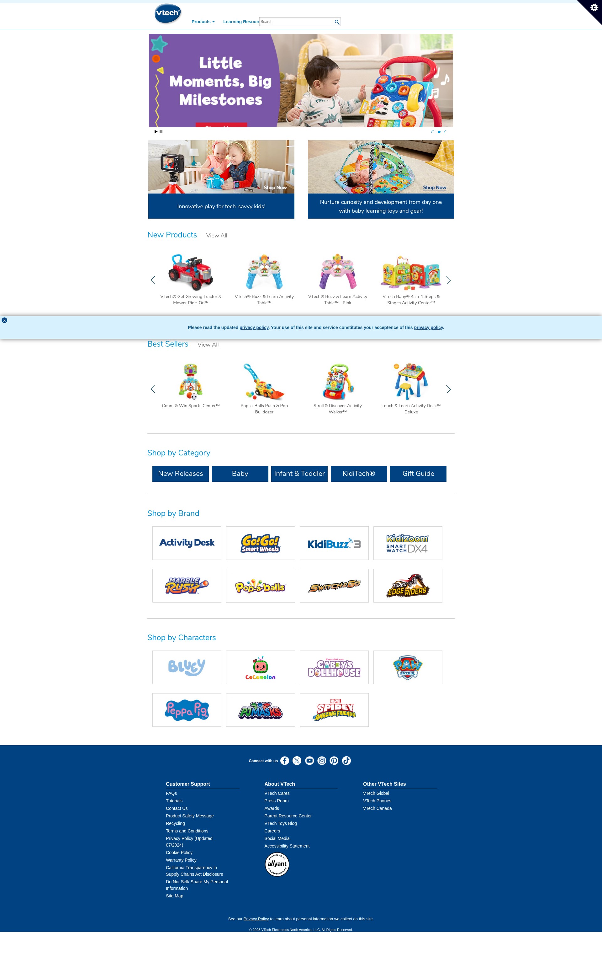 Screenshot of vtechkids.com