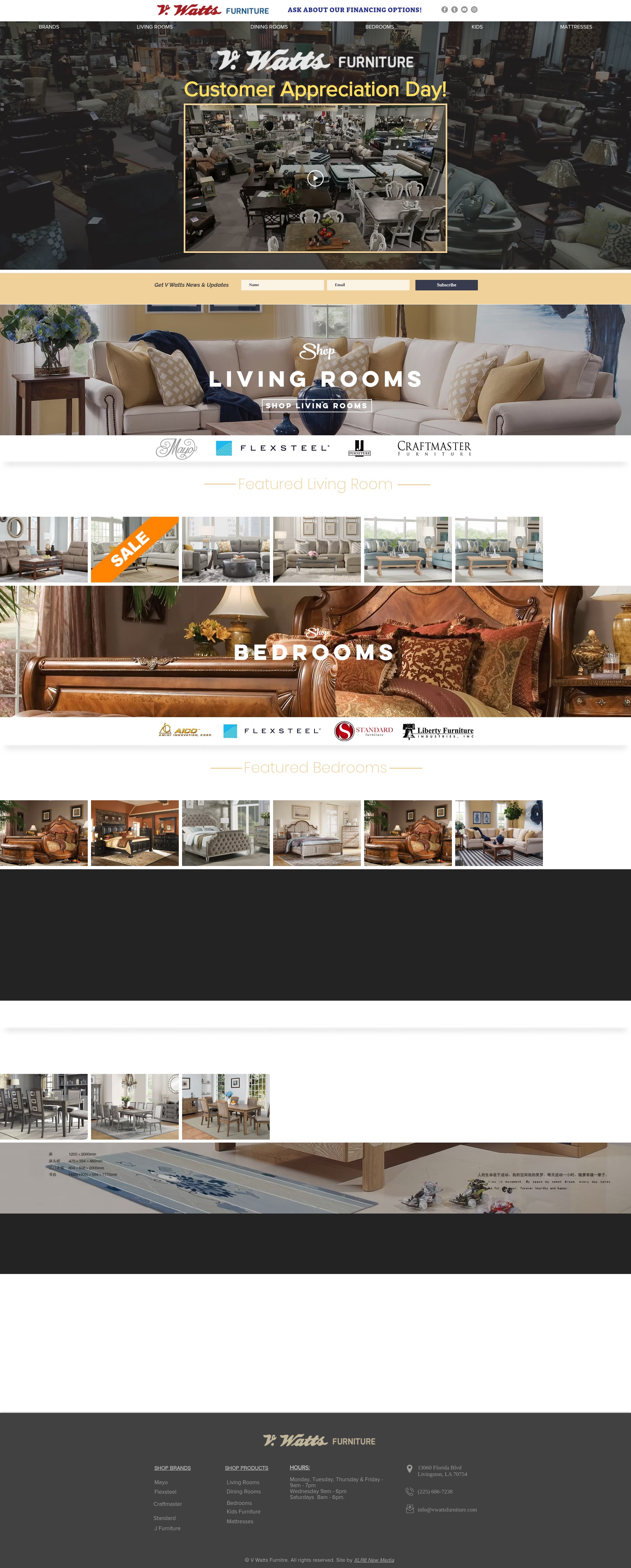 Screenshot of vwattsfurnitureandmattresses.com
