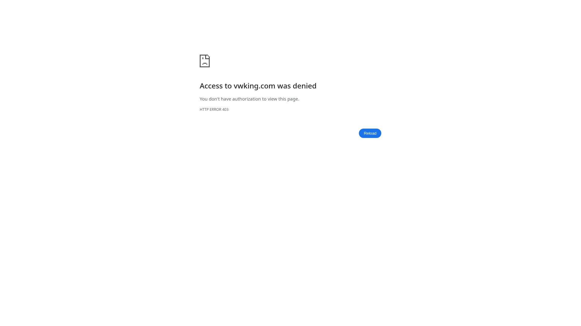 Screenshot of vwking.com