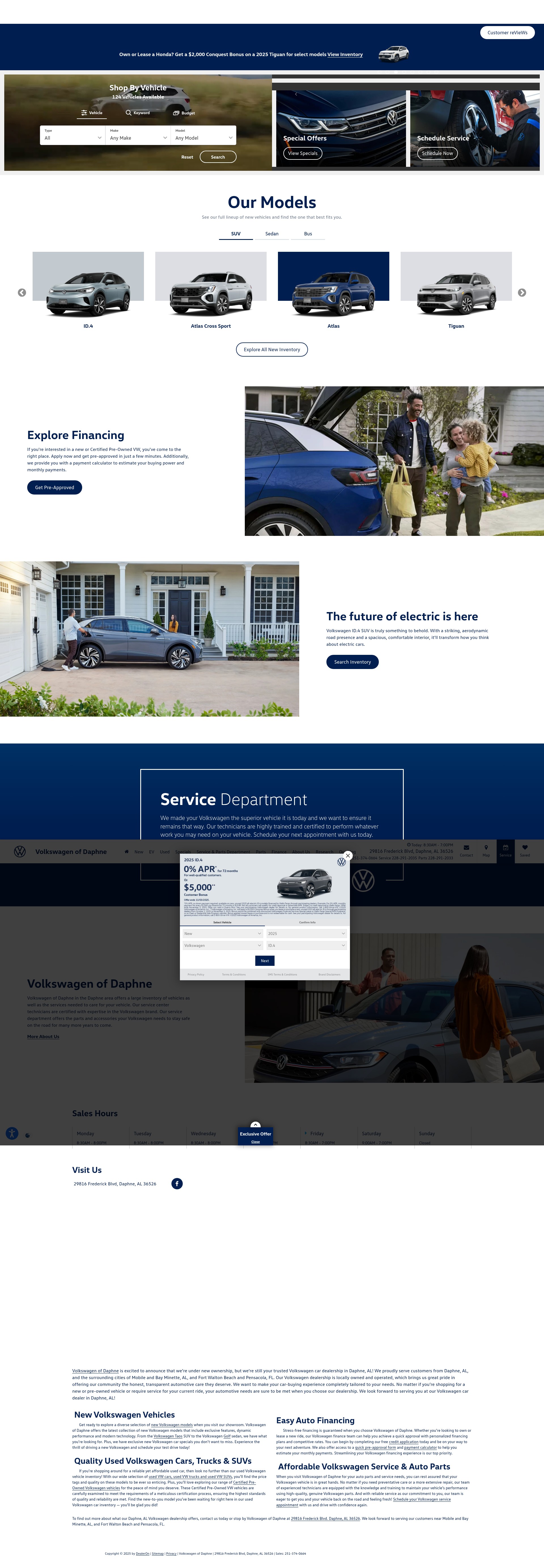 Screenshot of vwofdaphne.com