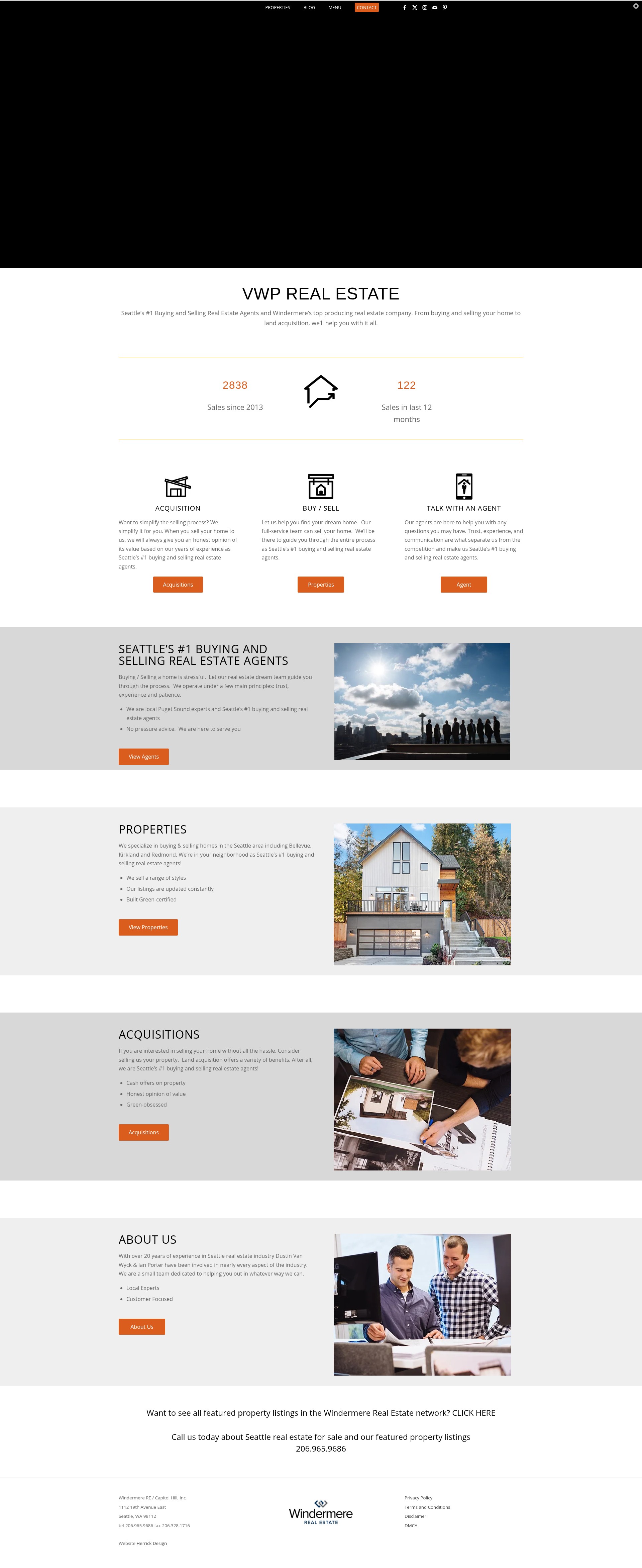 Screenshot of vwprealestate.com