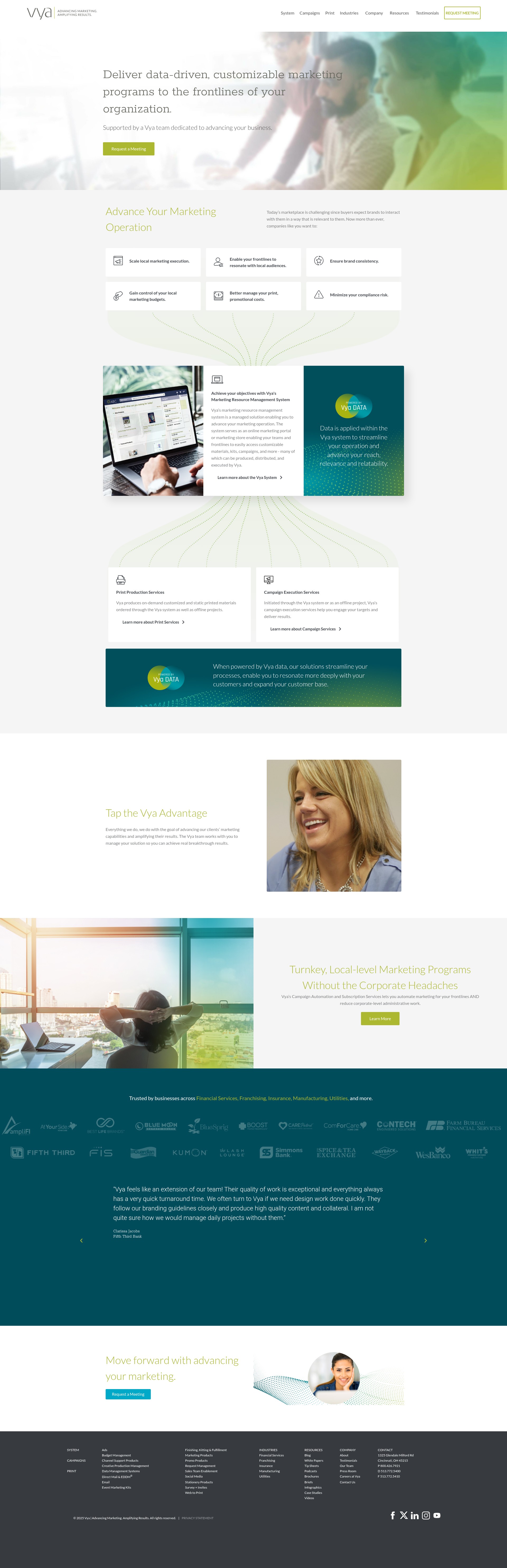 Screenshot of vyasystems.com