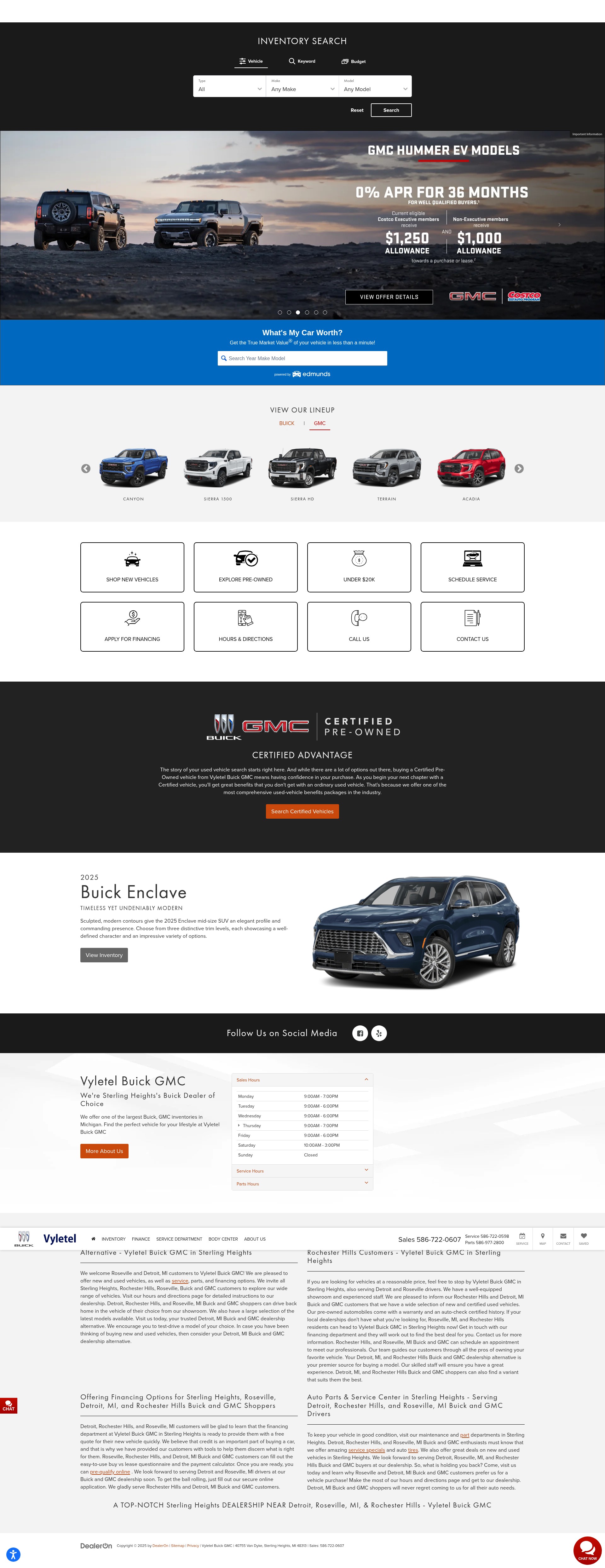 Screenshot of vyletelbuickgmc.com