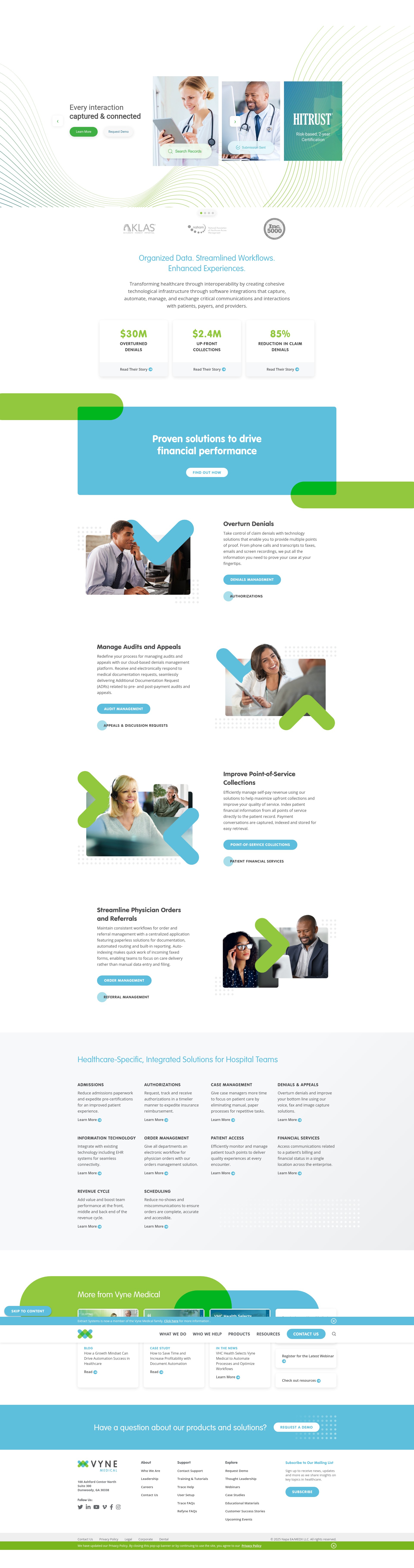 Screenshot of vynemedical.com