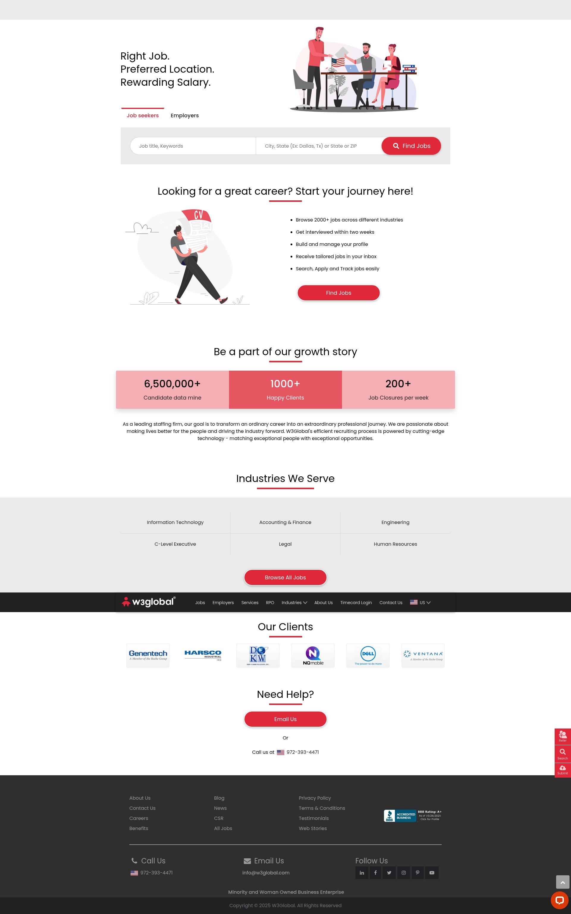 Screenshot of w3global.com