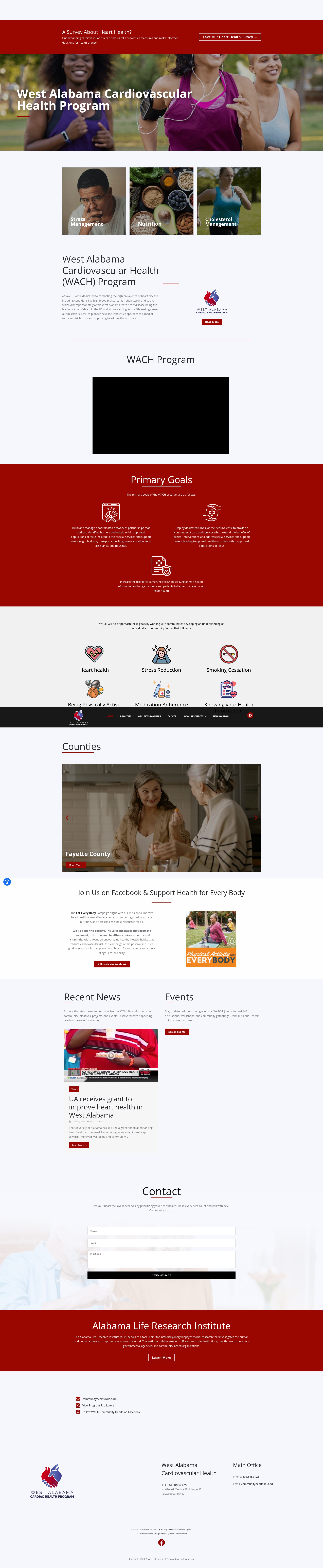Screenshot of wachhearts.org