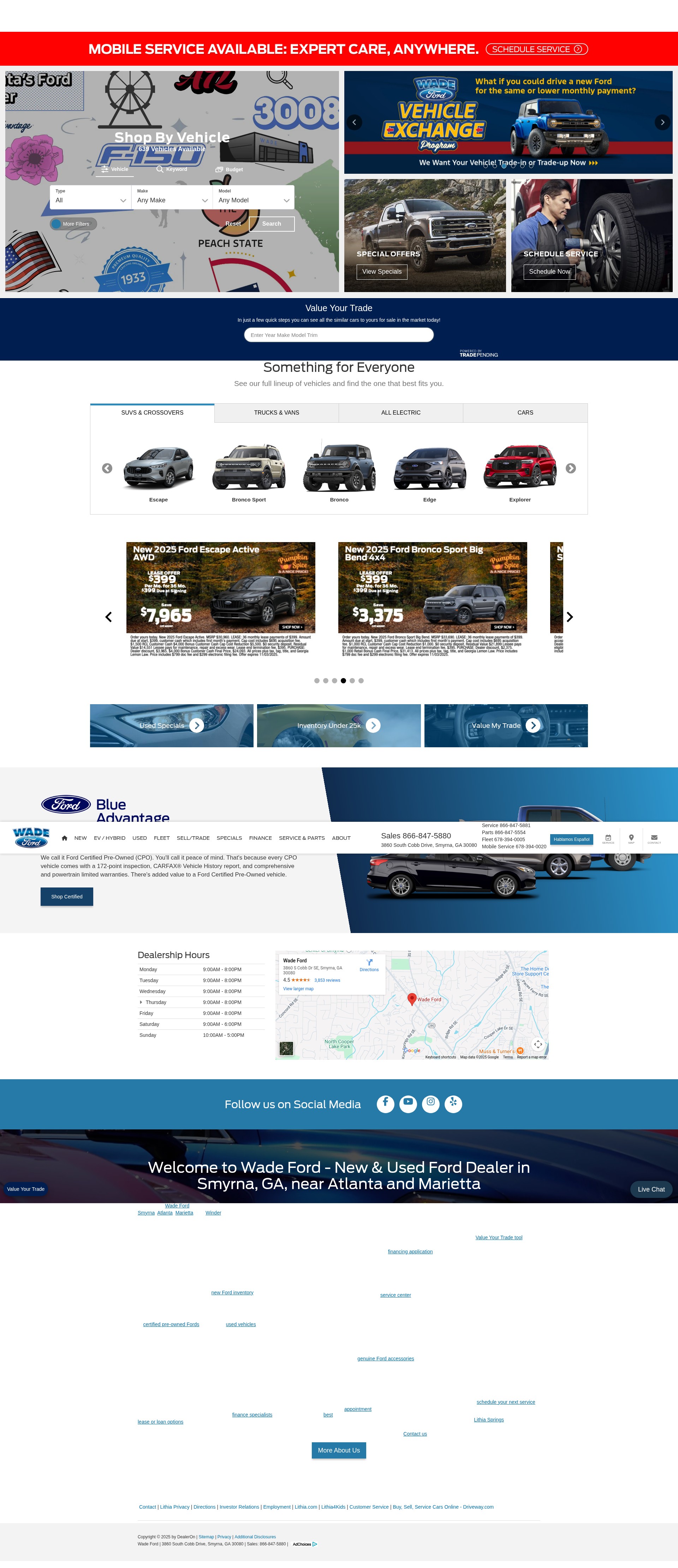 Screenshot of wadeford.com