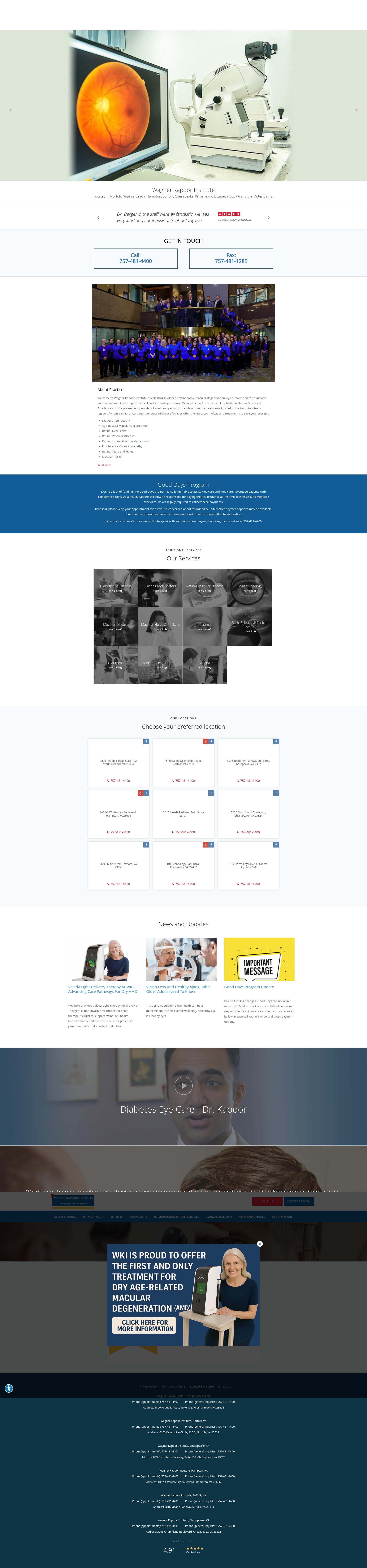 Screenshot of wagnerkapoor.com