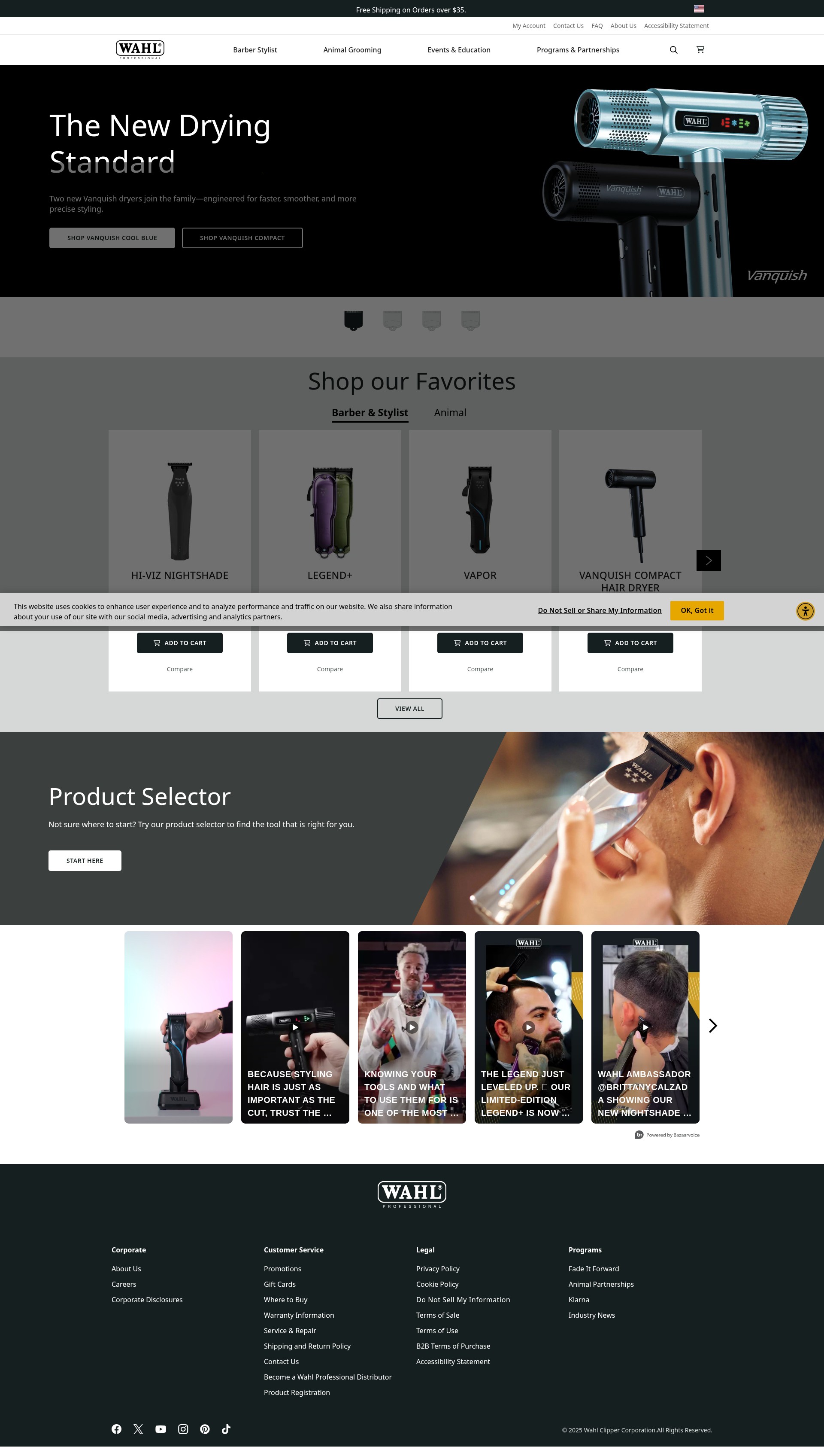 Screenshot of wahlpro.com