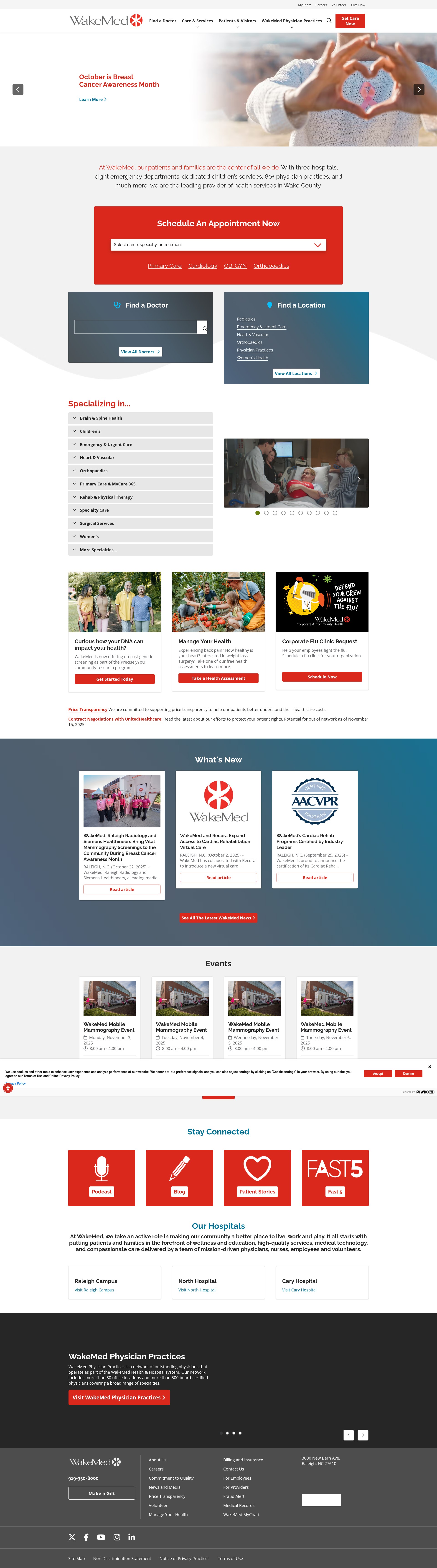 Screenshot of wakemed.org