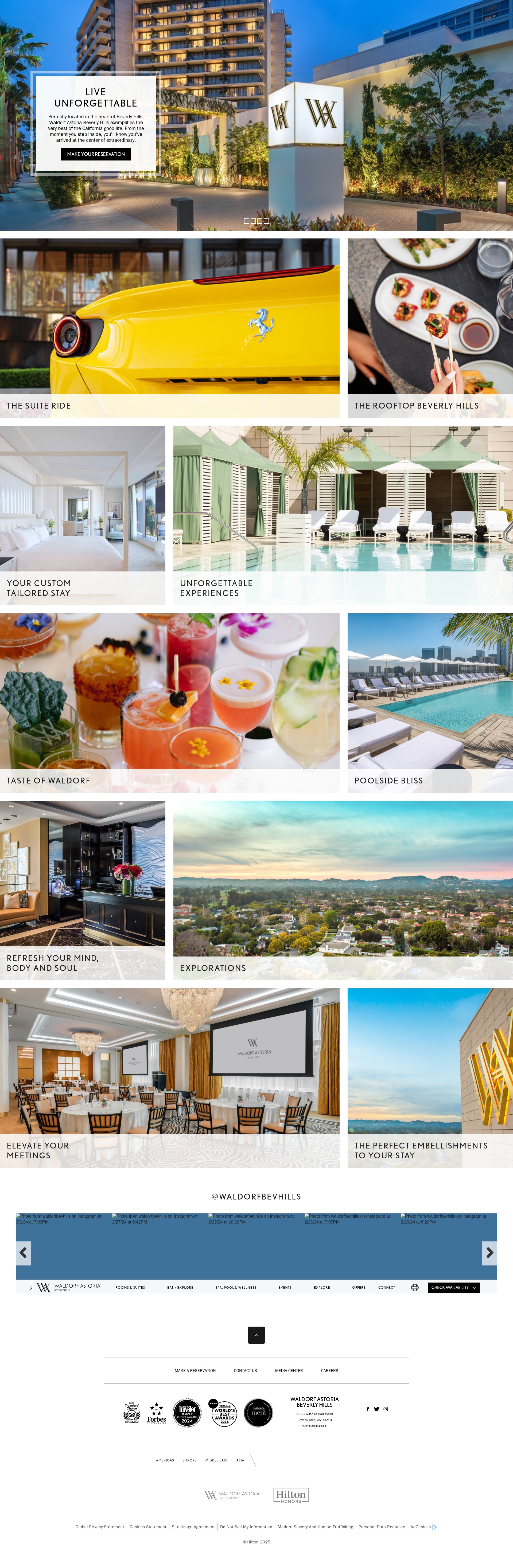 Screenshot of waldorfastoriabeverlyhills.com