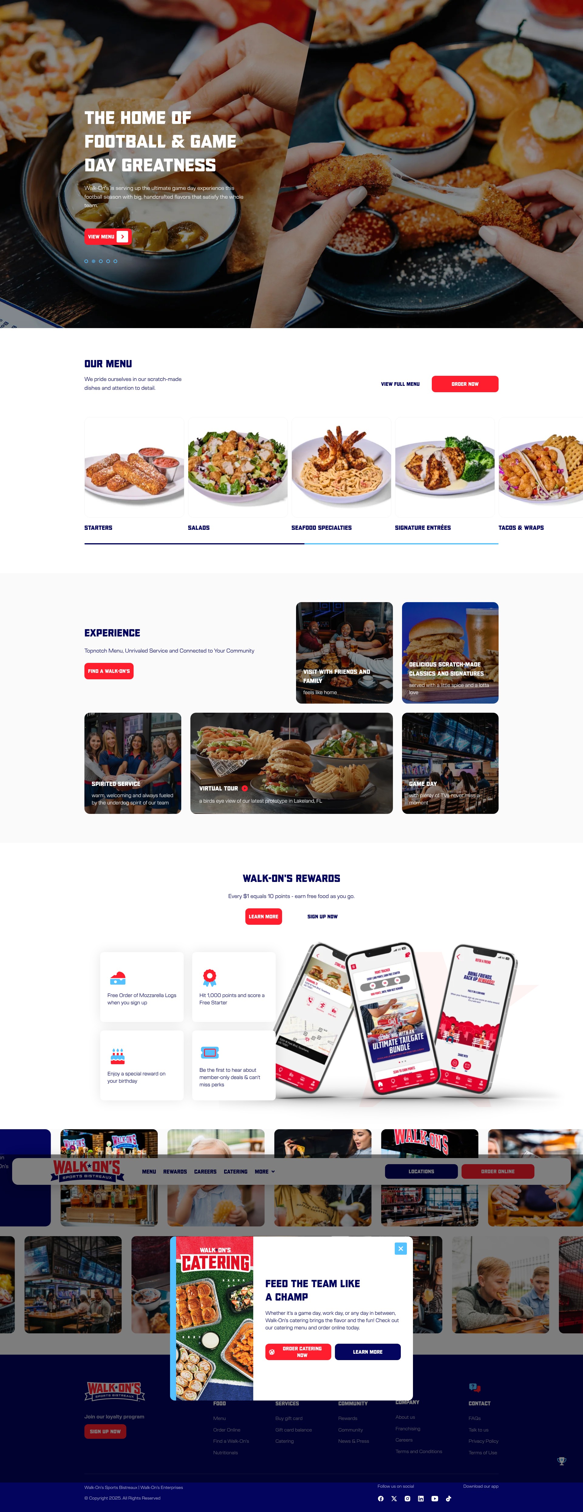 Screenshot of walk-ons.com