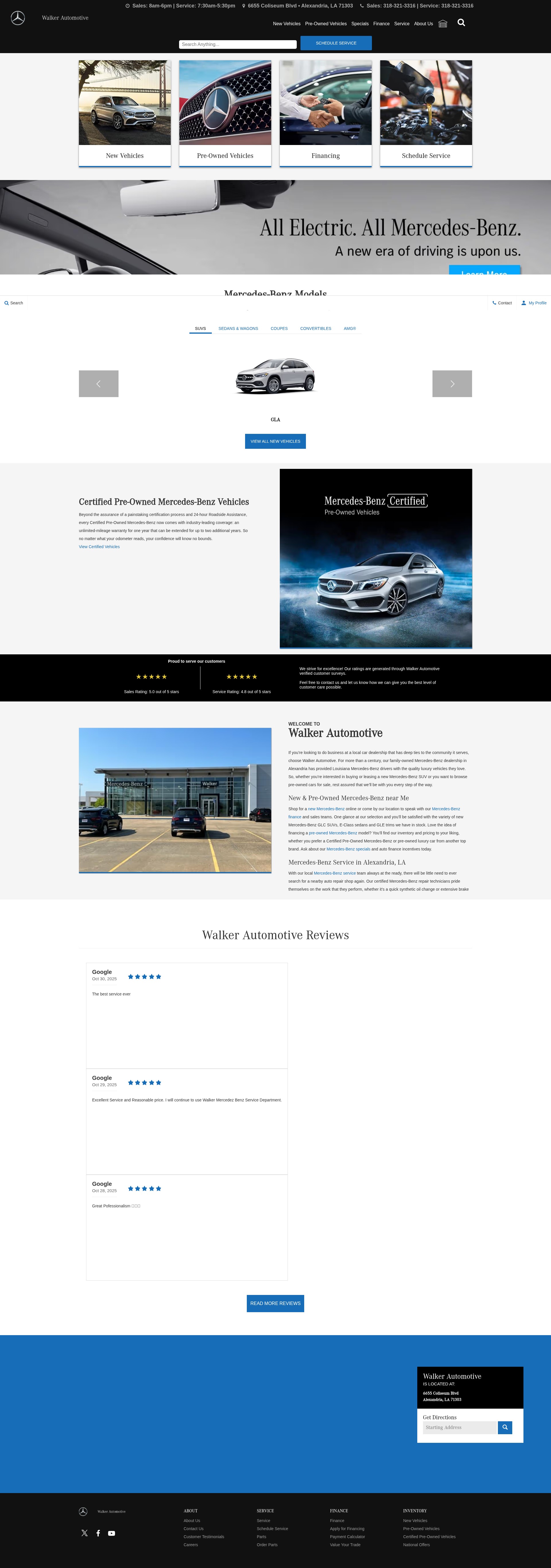 Screenshot of walkermercedes.com