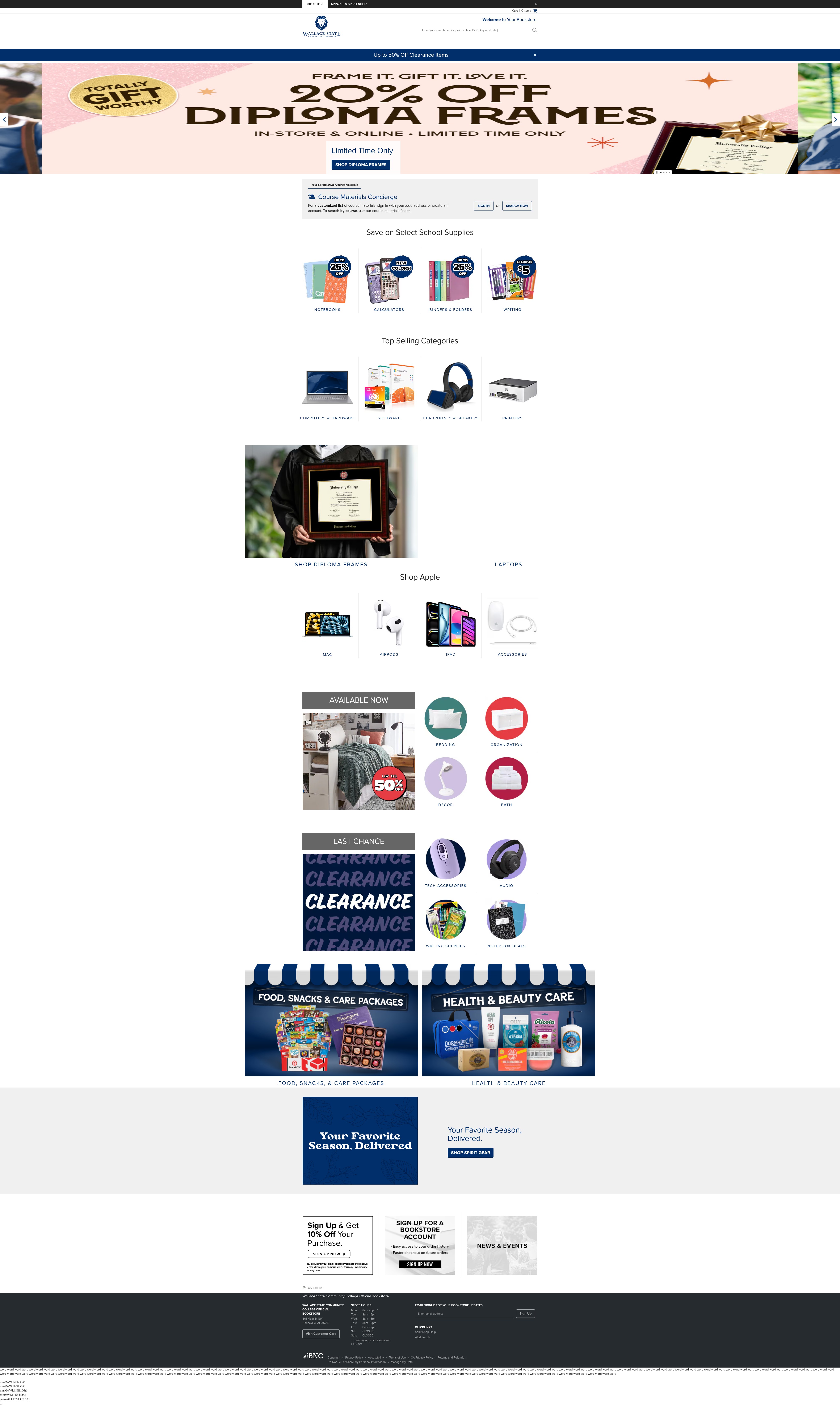 Screenshot of wallacestate.edu