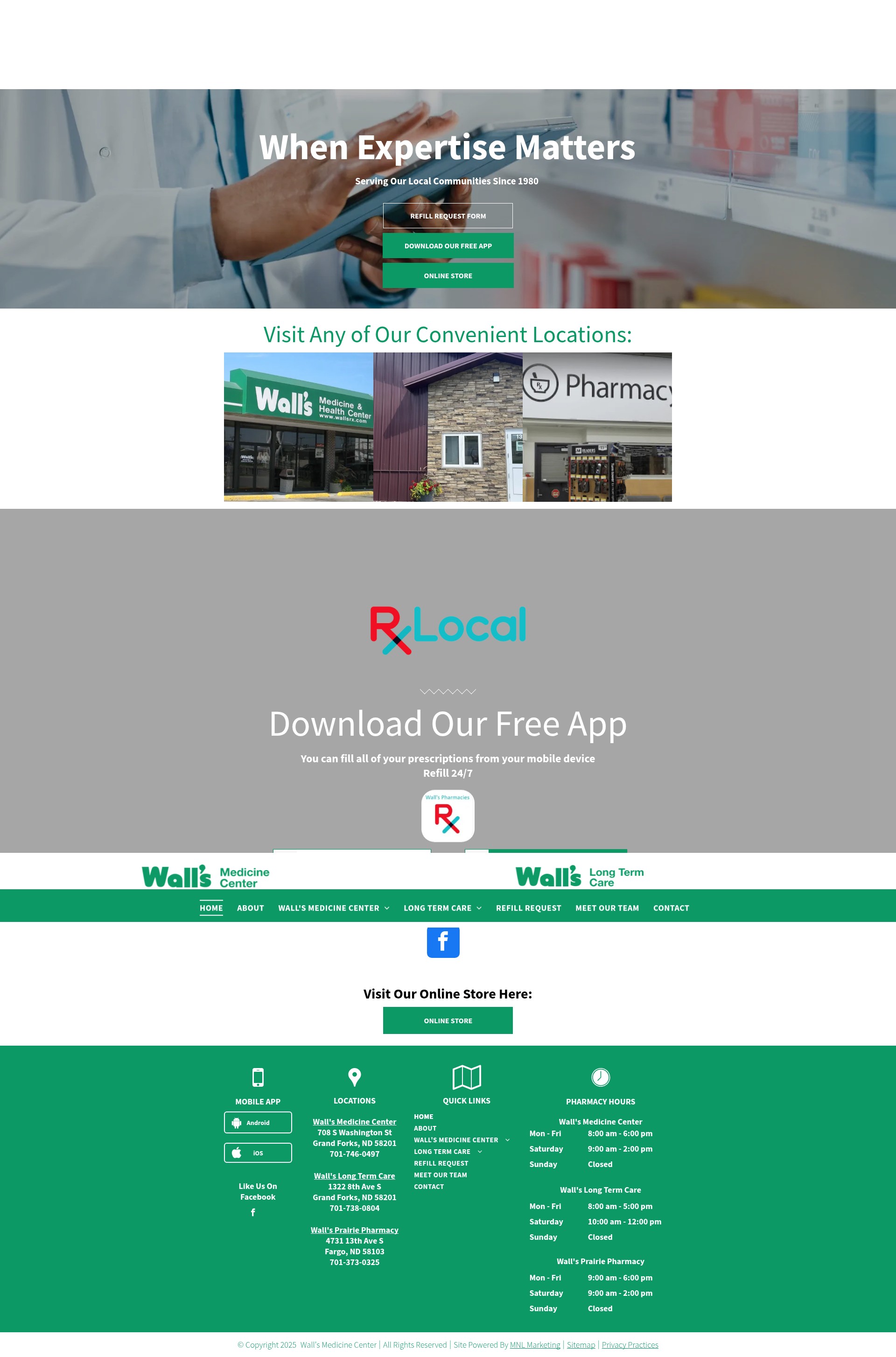 Screenshot of wallsrx.com