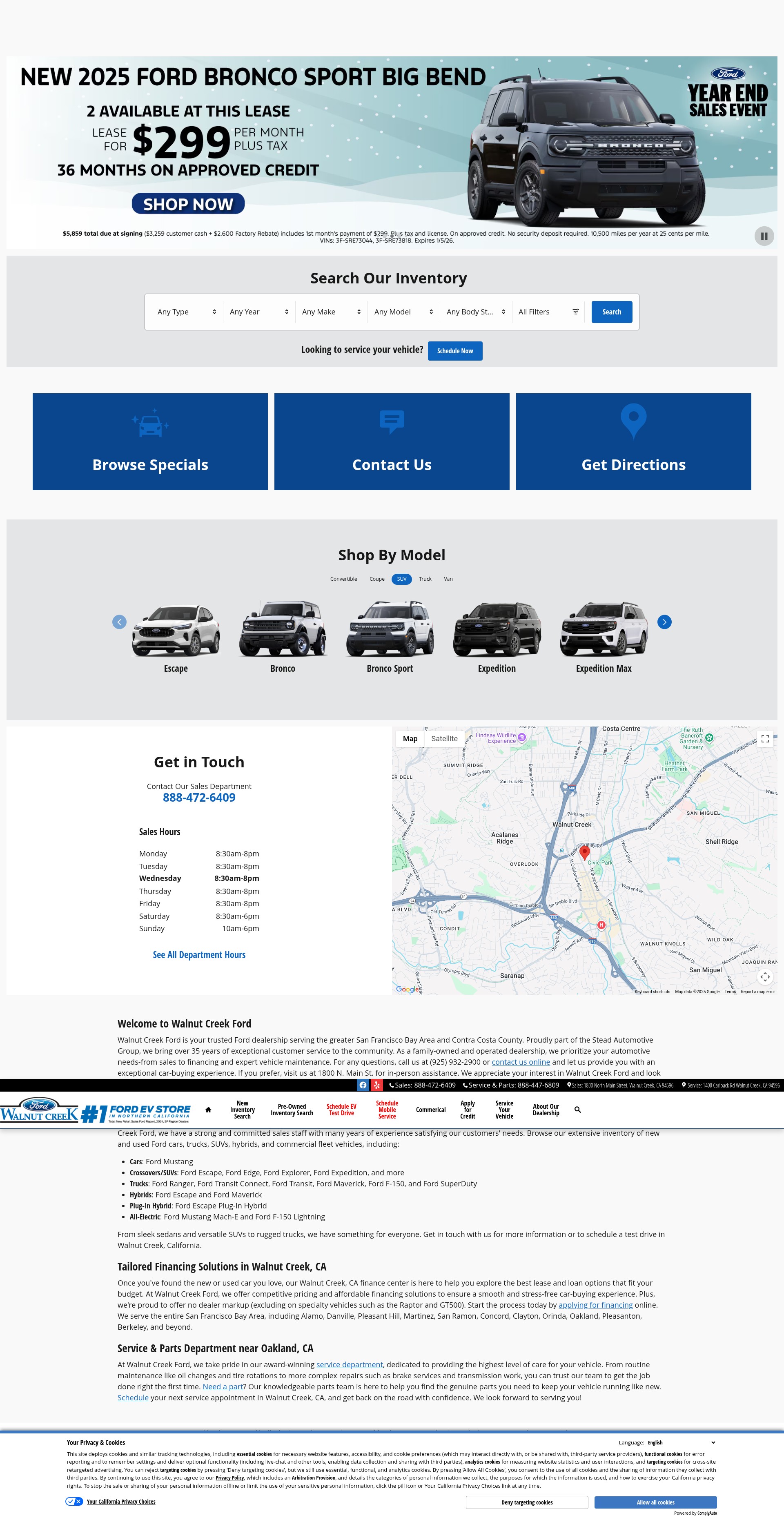 Screenshot of walnutcreekford.com