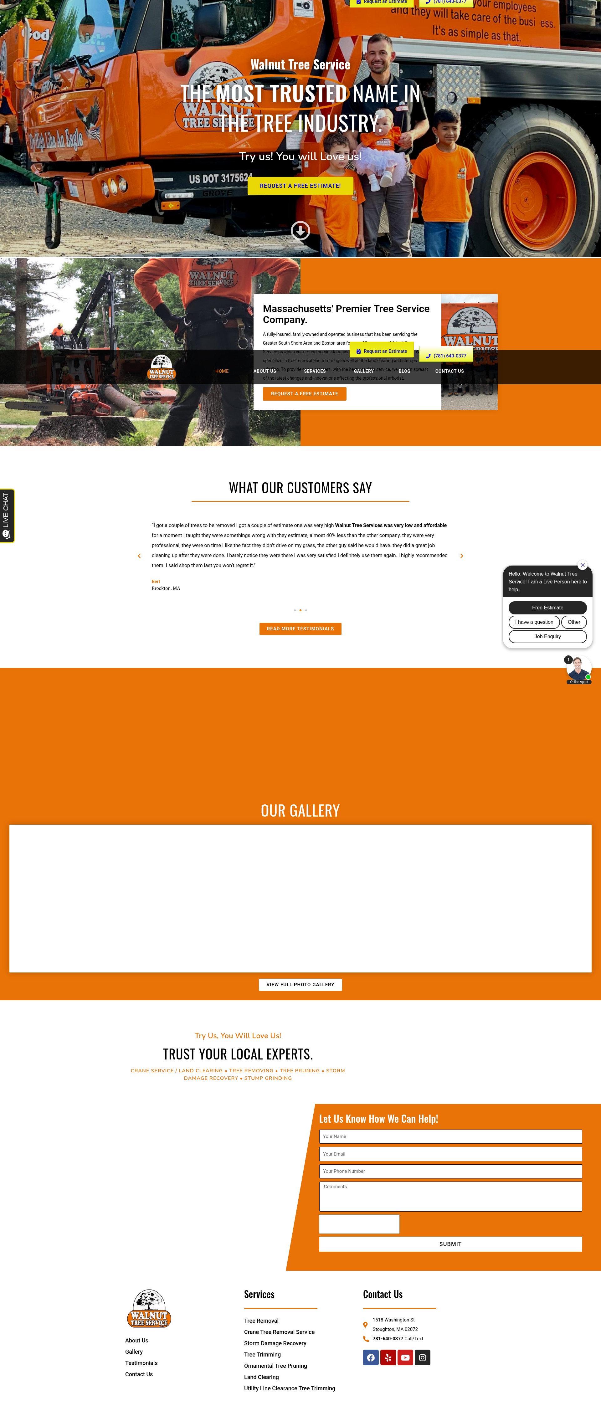 Screenshot of walnuttreeservice.com