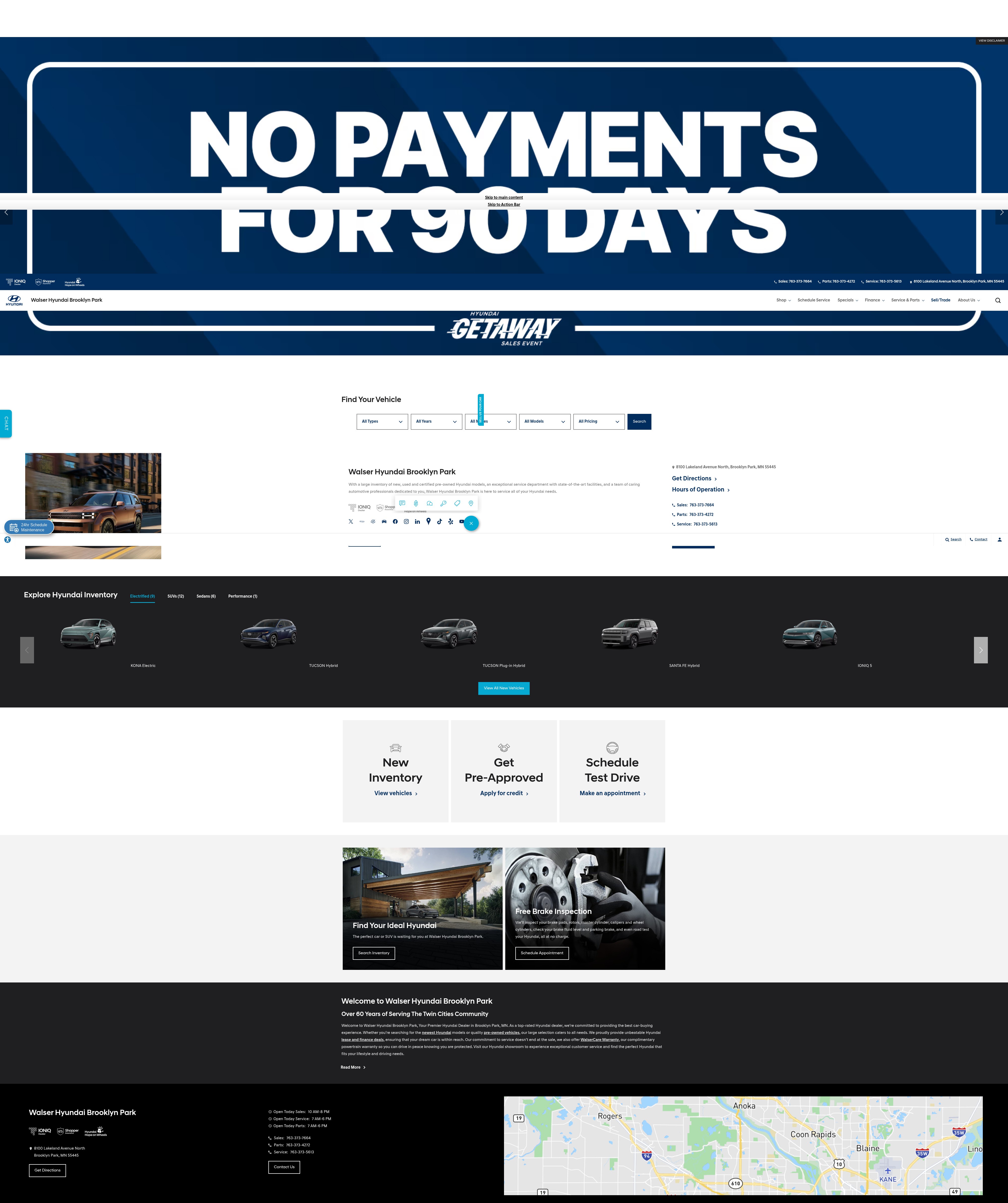 Screenshot of walserhyundai.com