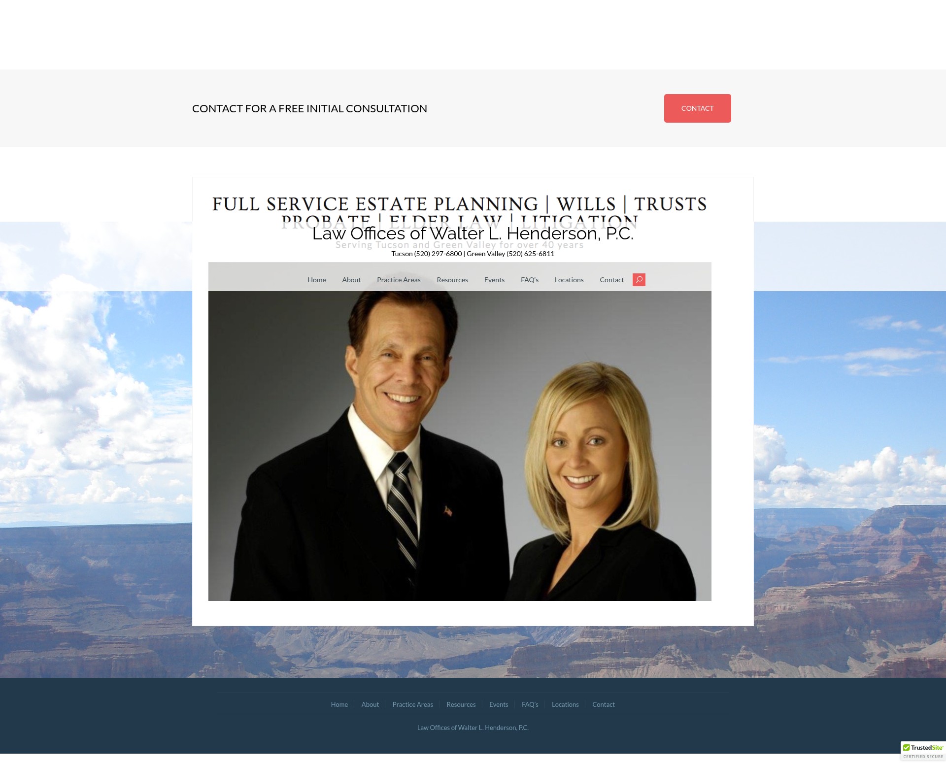 Screenshot of walterlhenderson.com