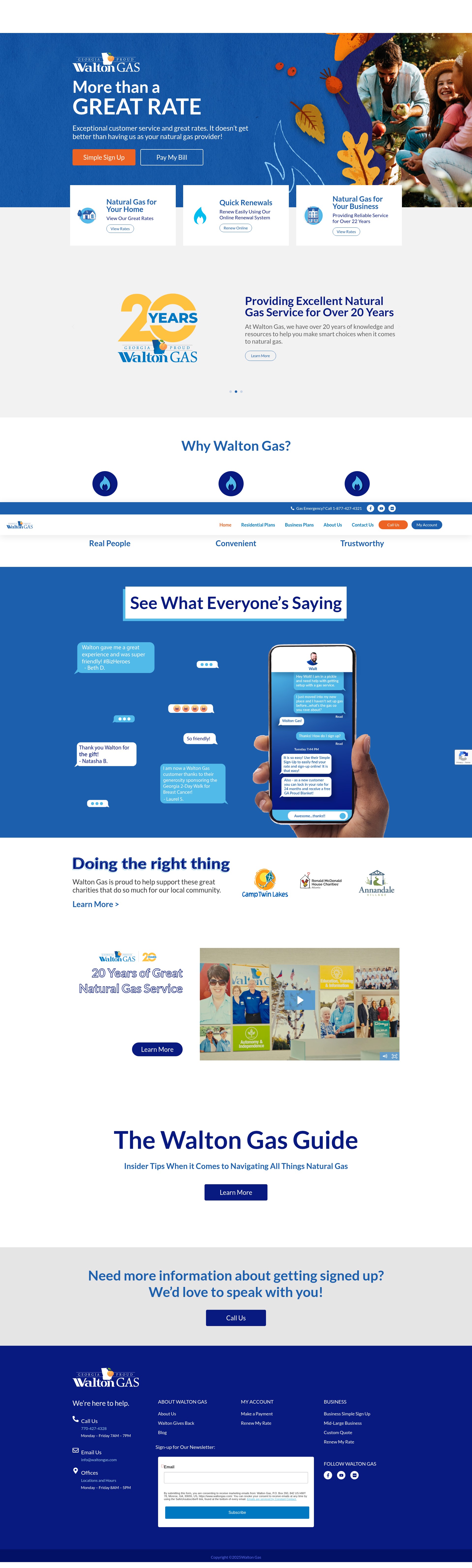 Screenshot of waltongas.com