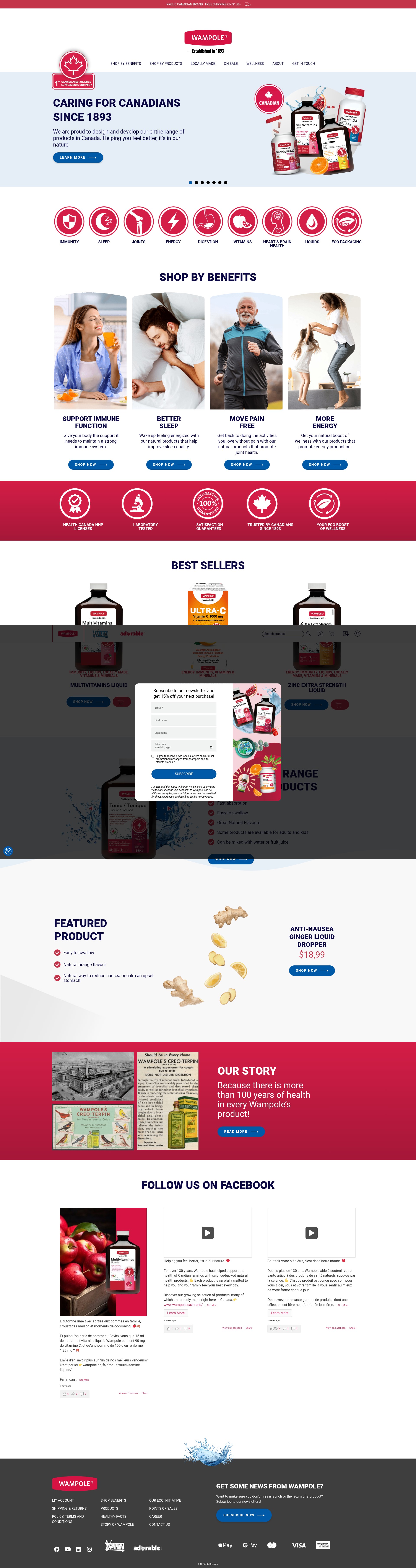 Screenshot of wampole.ca