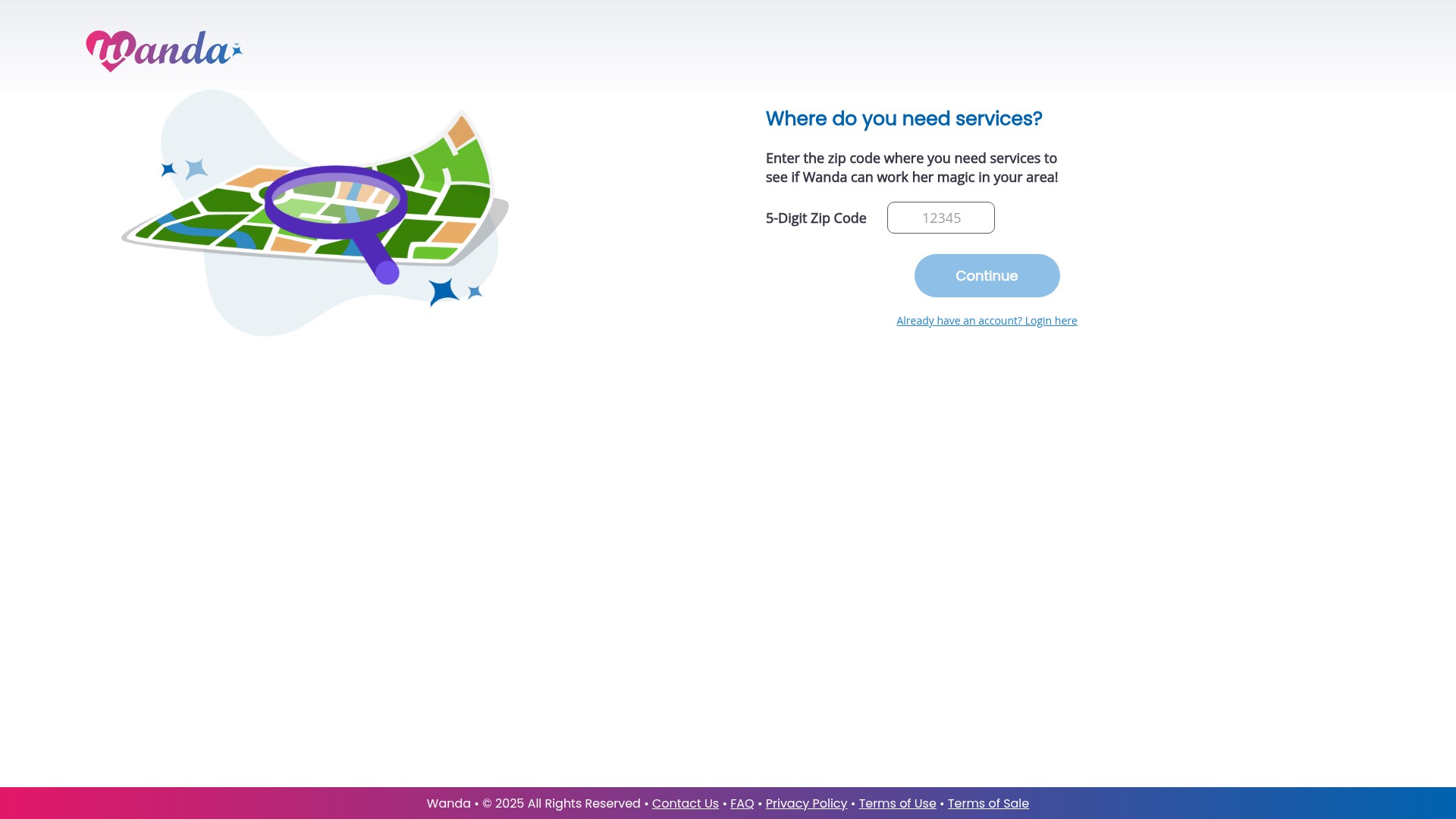 Screenshot of wanda.care