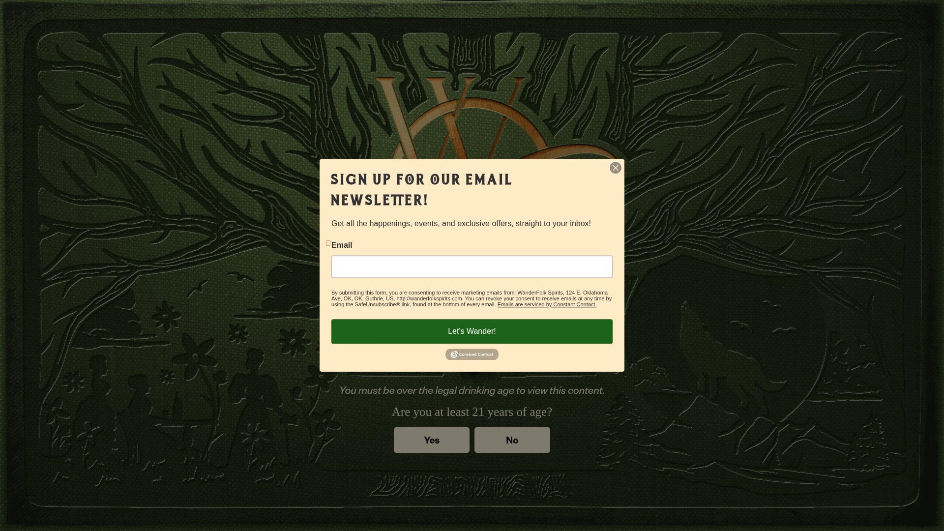 Screenshot of wanderfolkspirits.com
