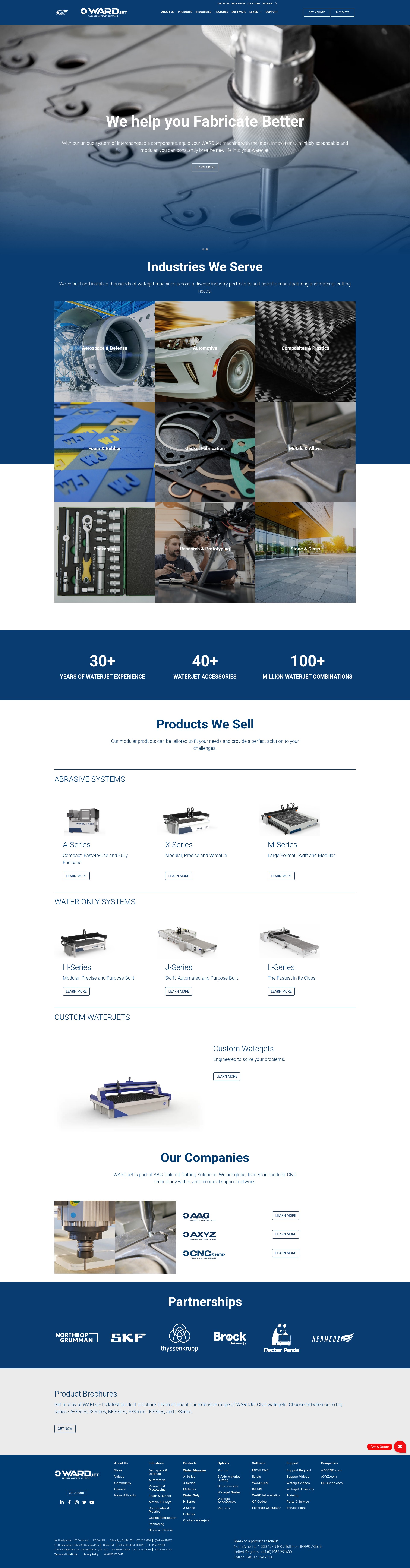 Screenshot of wardjet.com