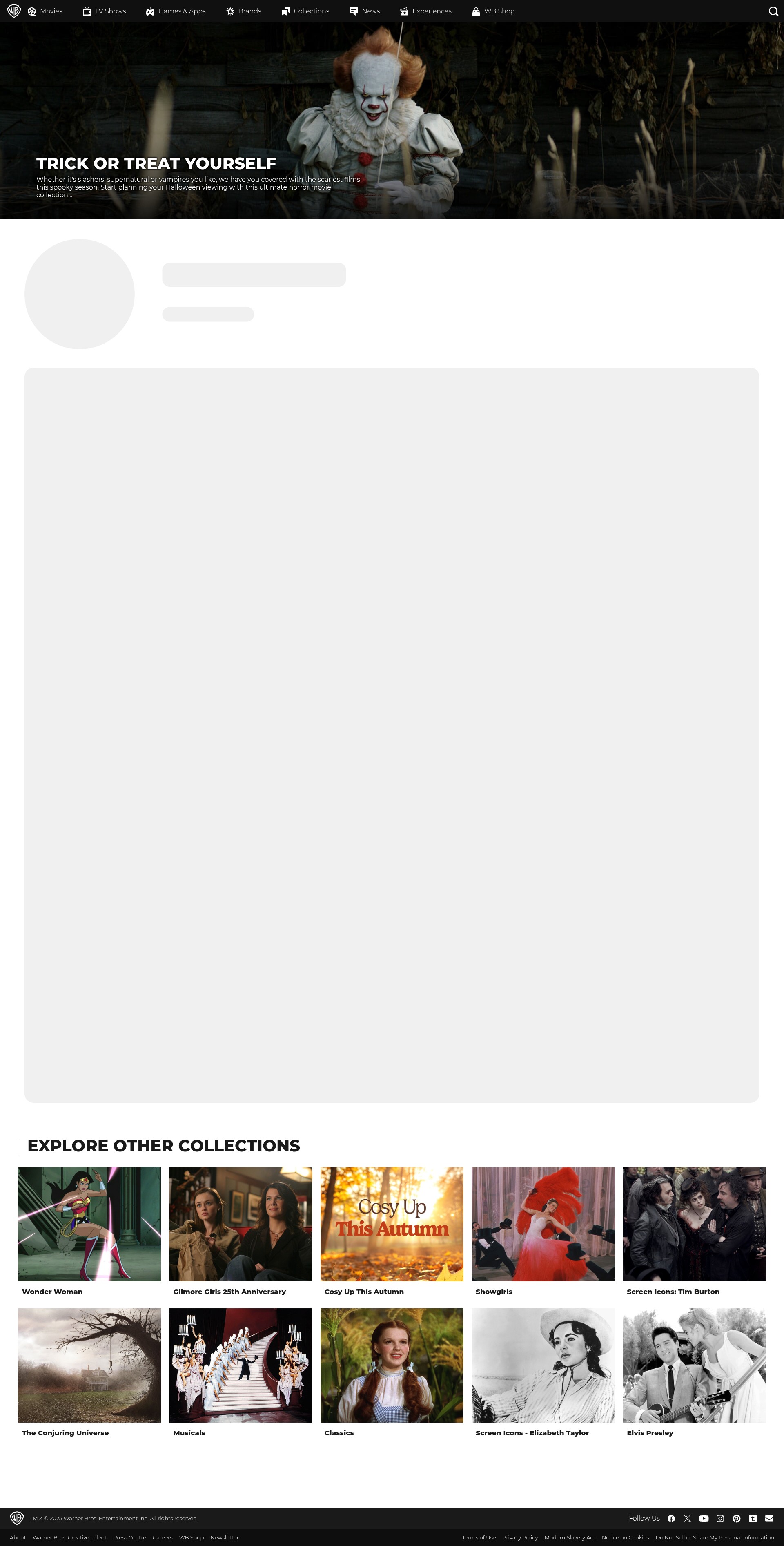 Screenshot of warnerbros.co.uk