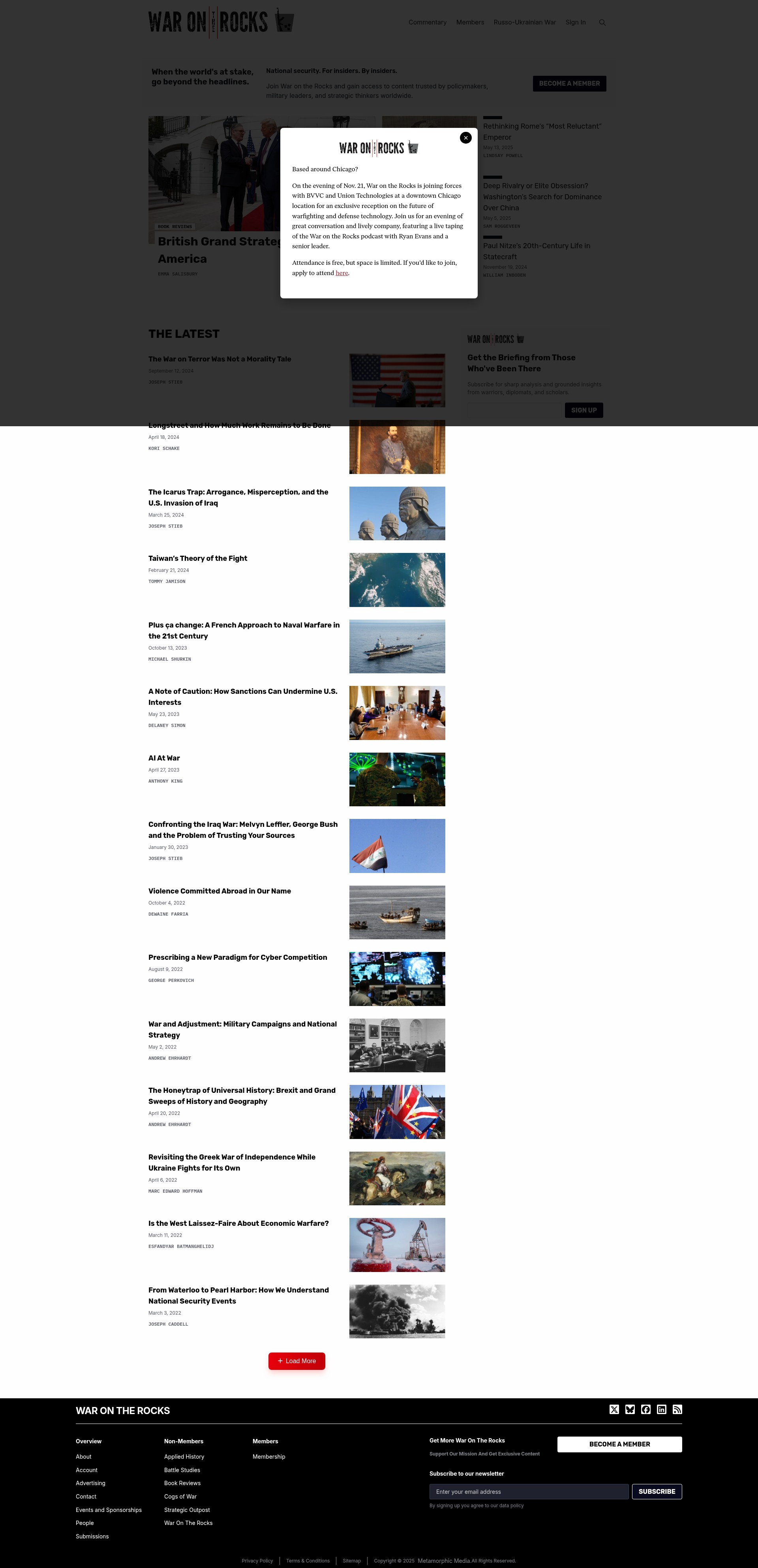 Screenshot of warontherocks.com
