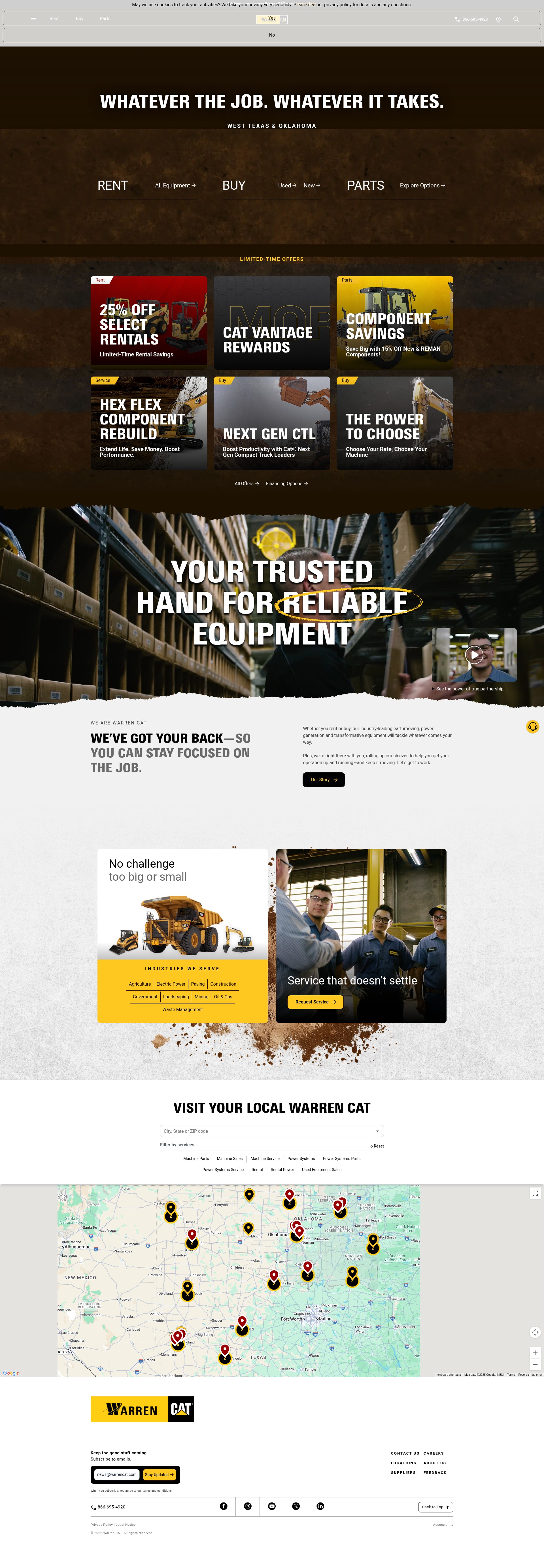 Screenshot of warrencat.com