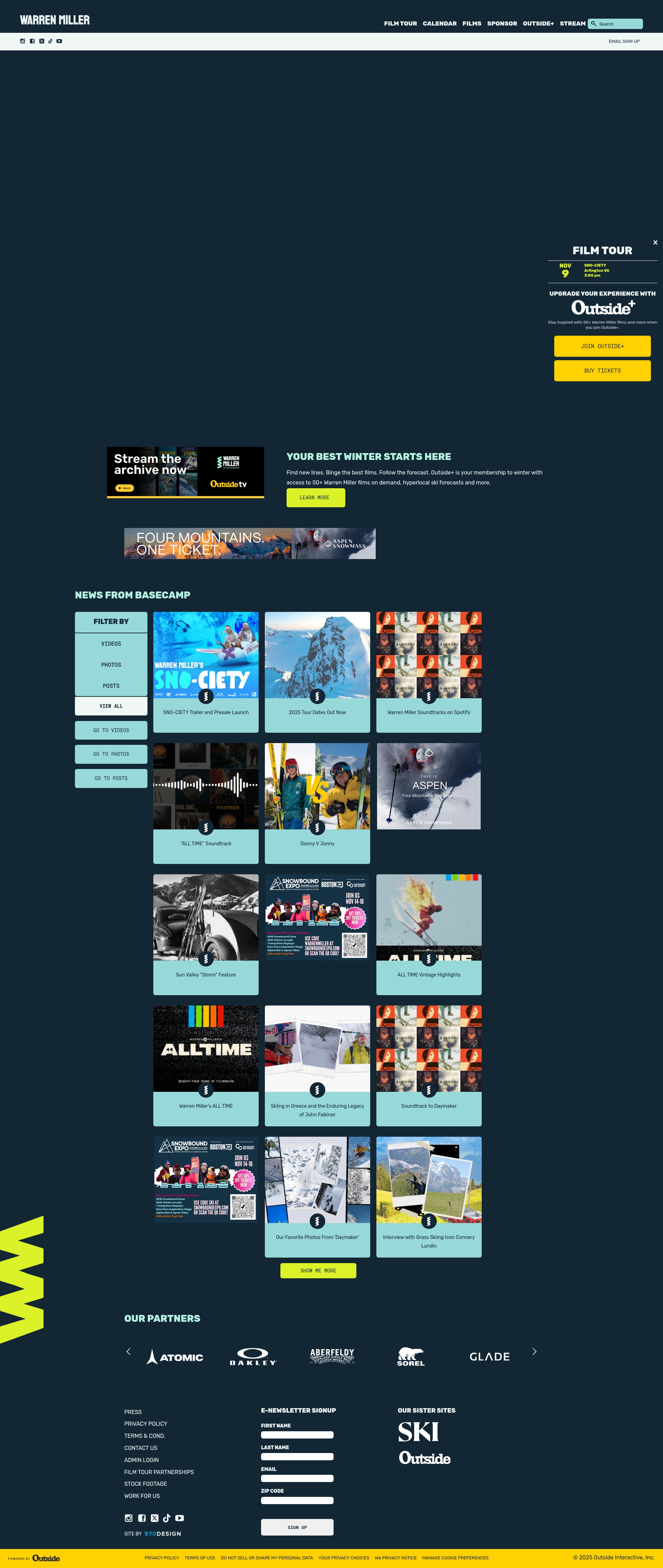 Screenshot of warrenmiller.com