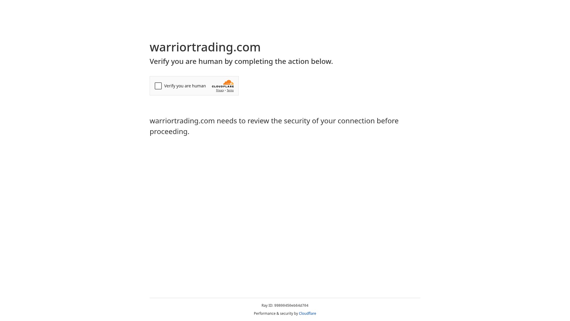 Screenshot of warriortrading.com